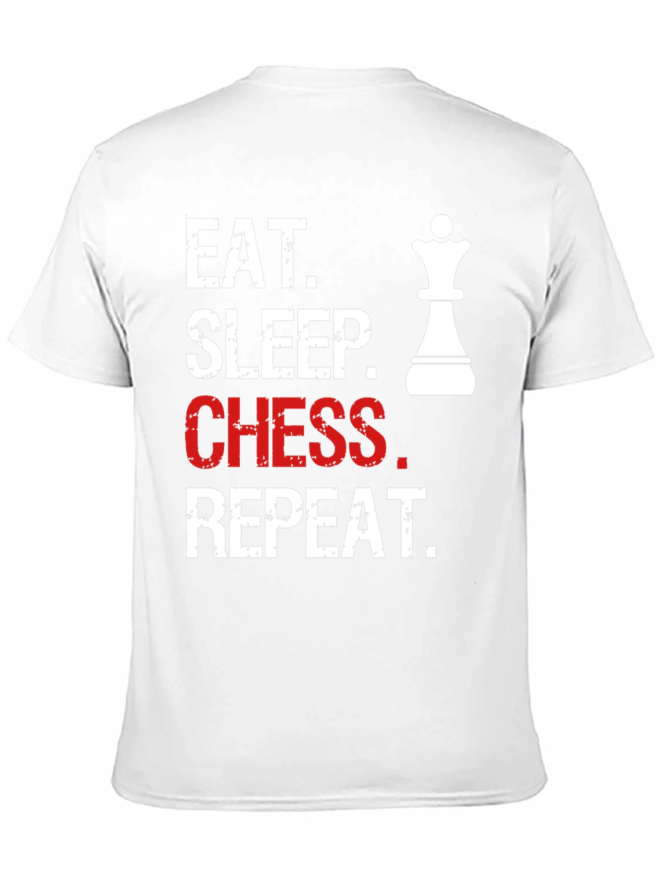 Eat Sleep Chess Repeat T-Shirt - Queen Graphic