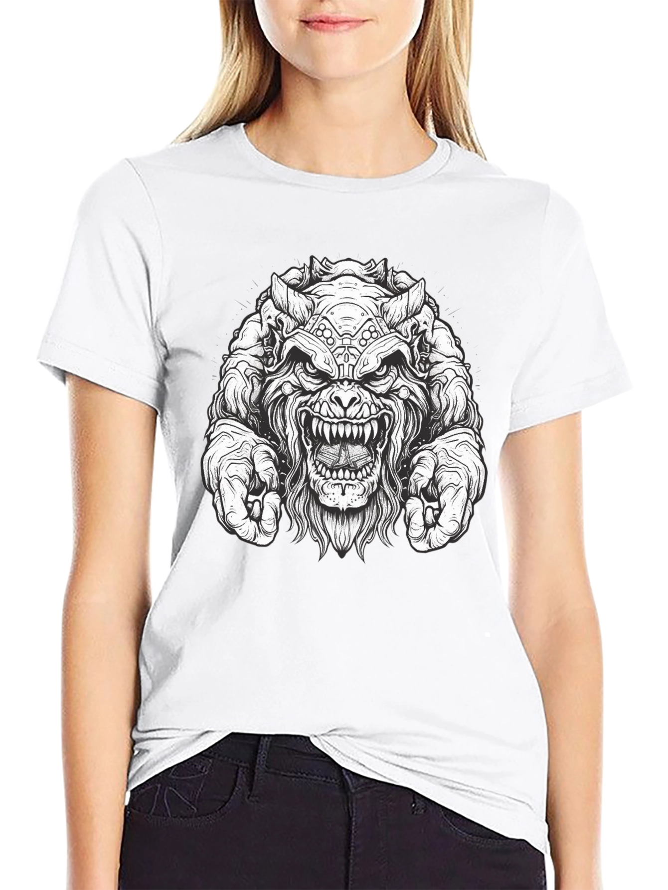 Monster Graphic Black T-Shirt