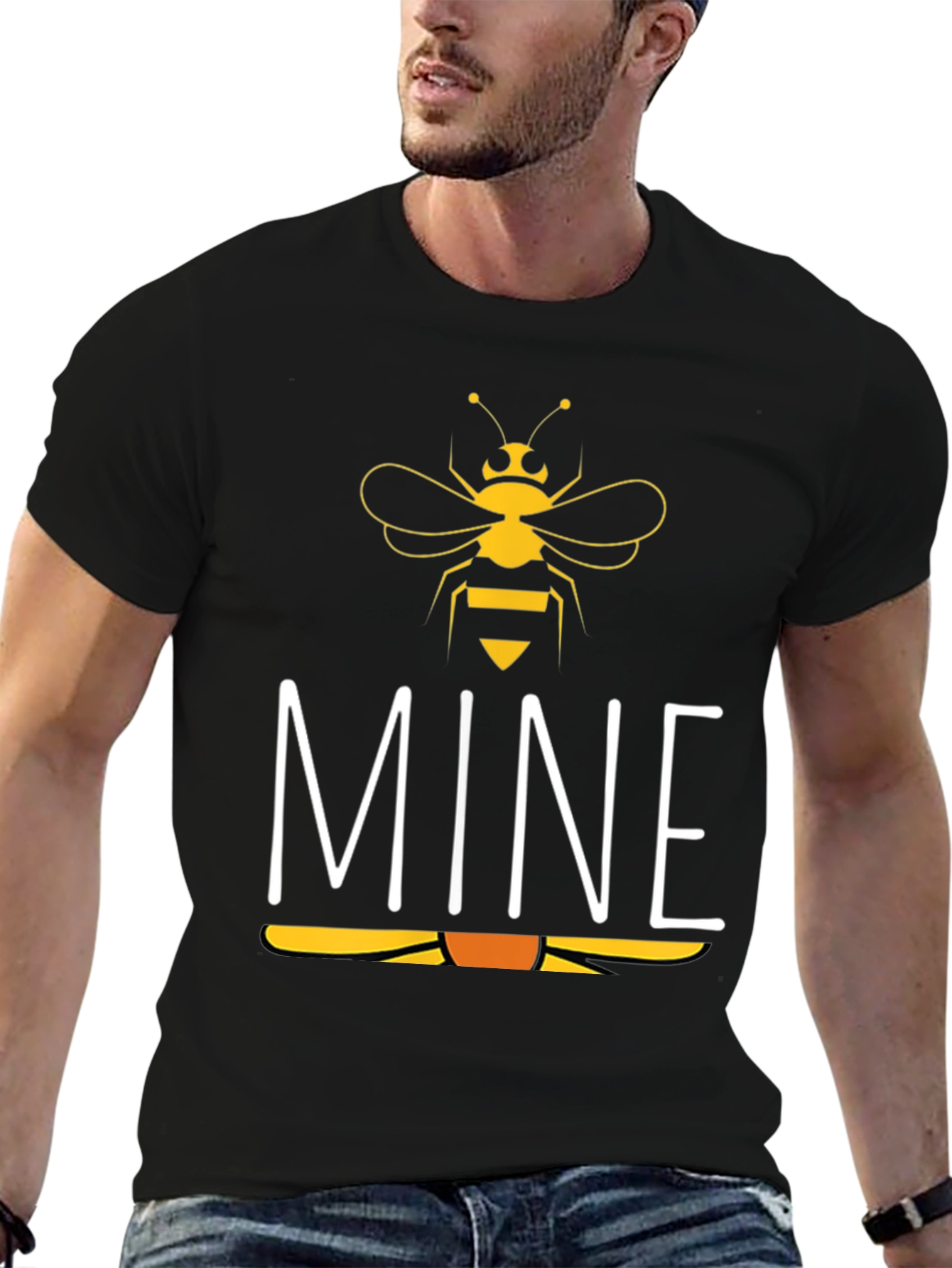 Bee Mine Graphic T-Shirt - Black