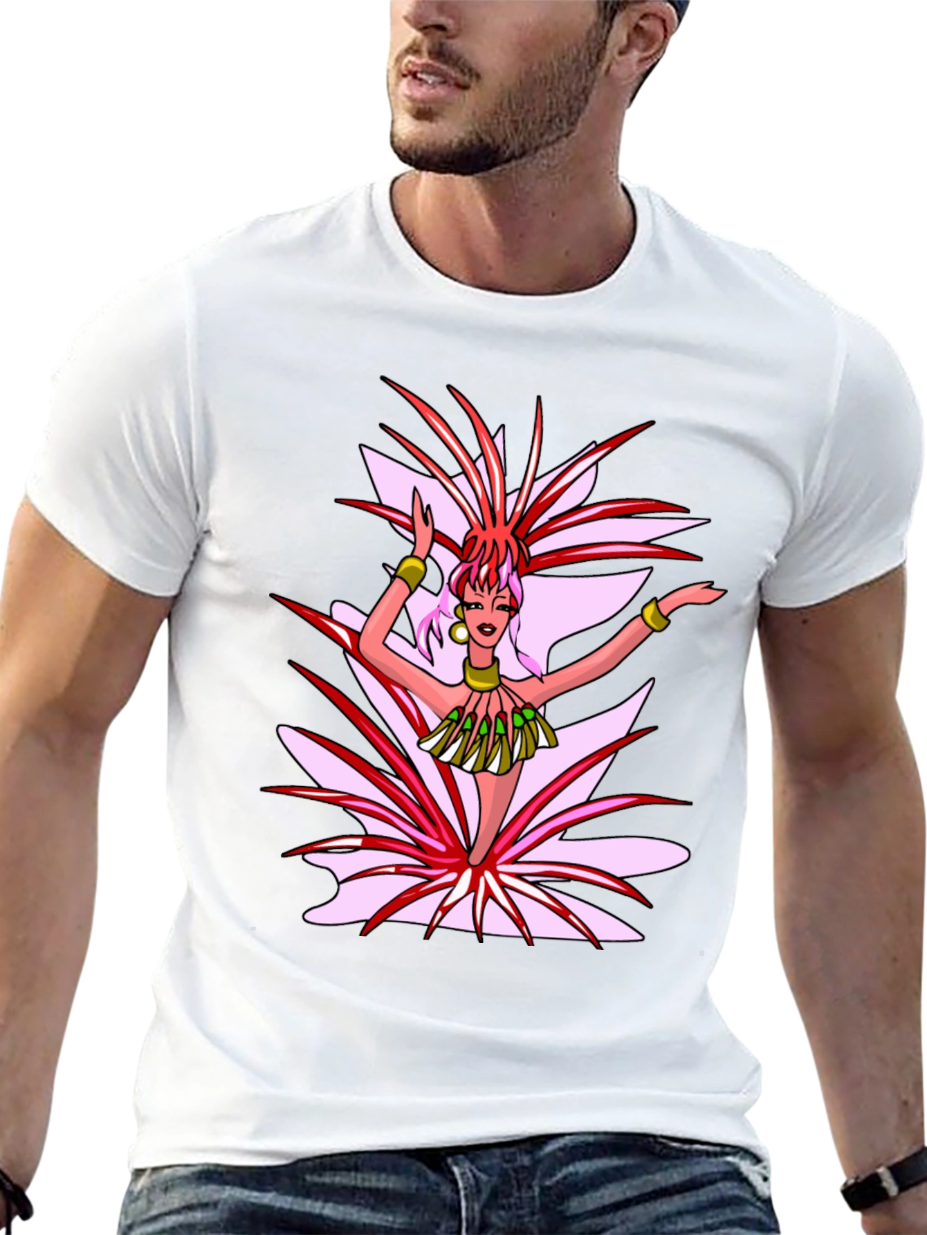 Carnival Dancer Graphic T-Shirt - Black