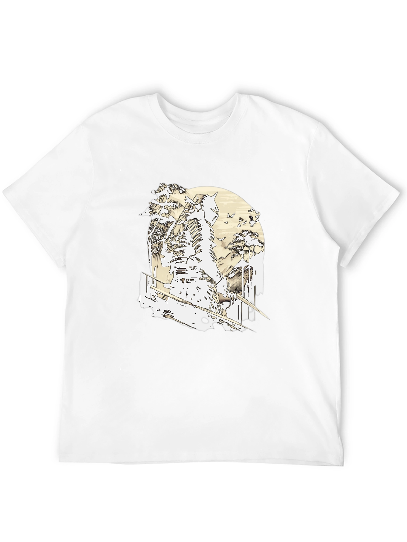 Samurai Warrior Graphic Black T-Shirt