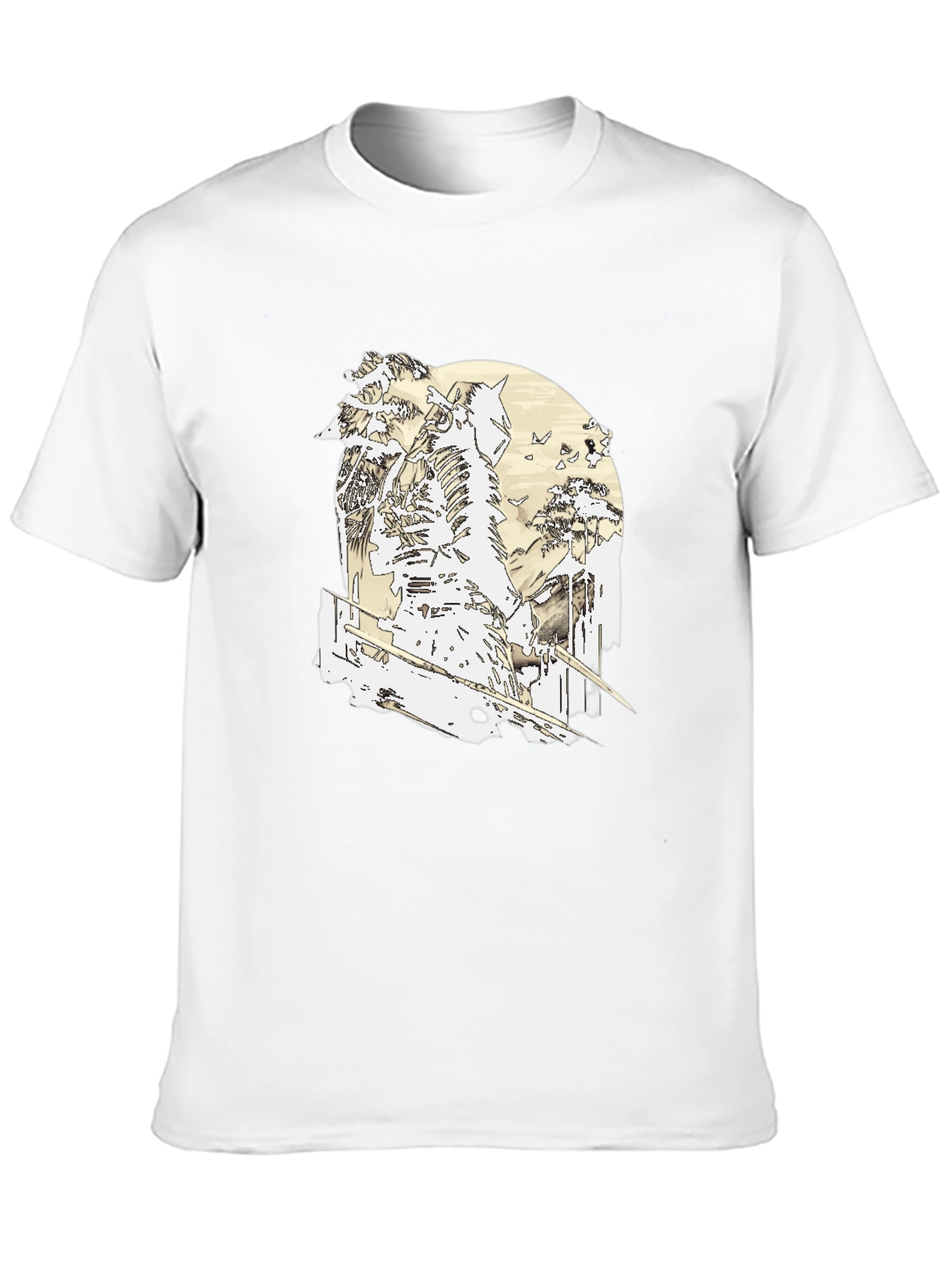 Samurai Warrior Graphic Black T-Shirt