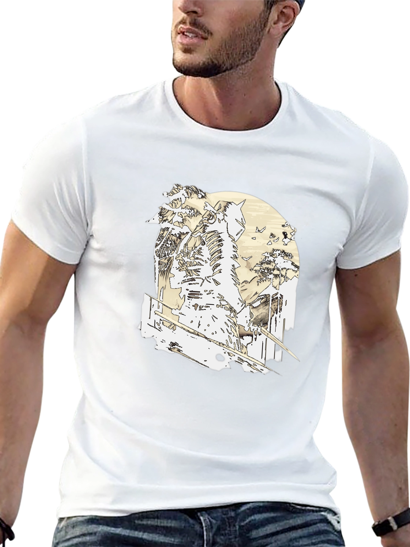 Samurai Warrior Graphic Black T-Shirt