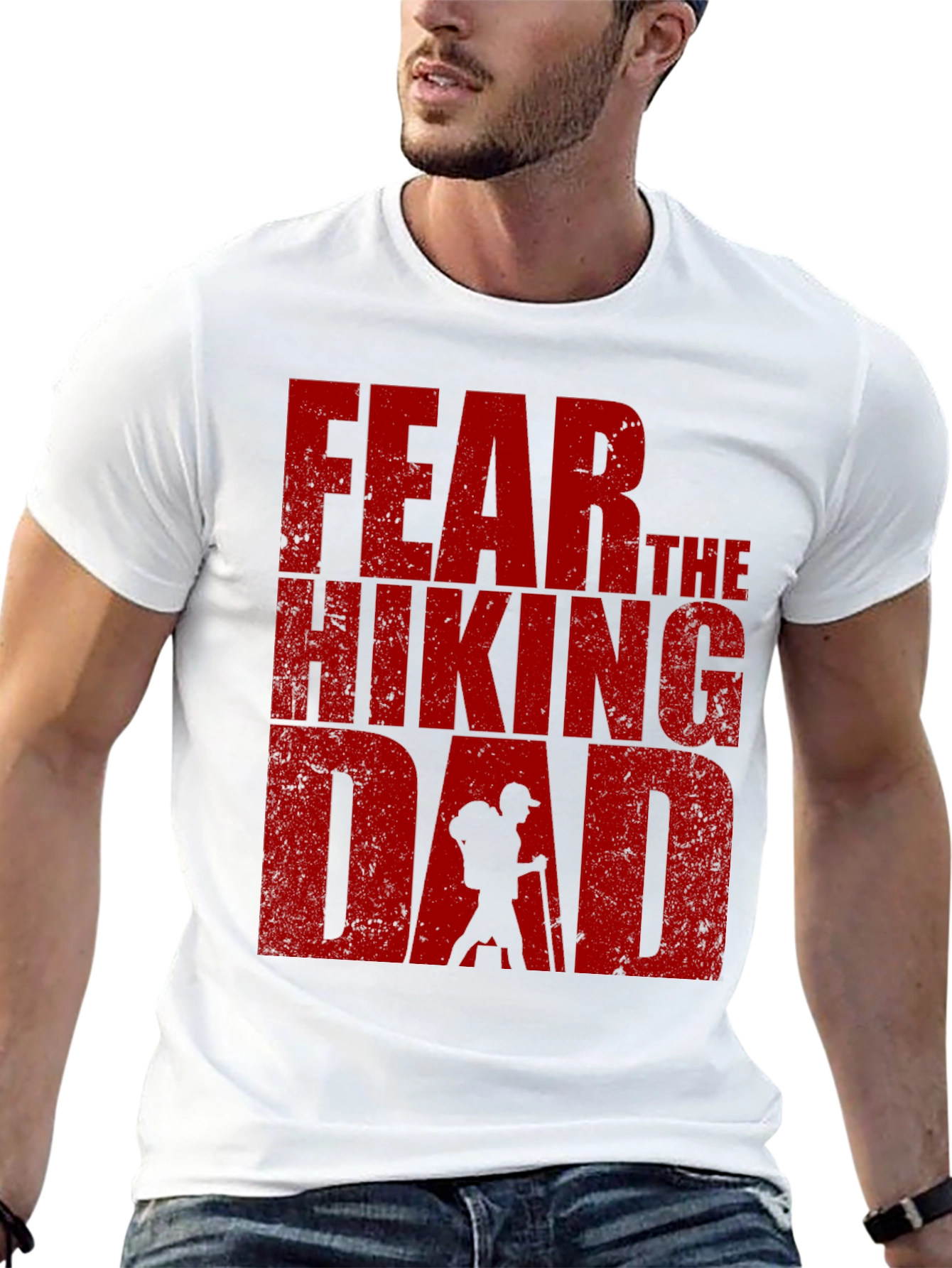 Fear The Hiking Dad T-Shirt - Black