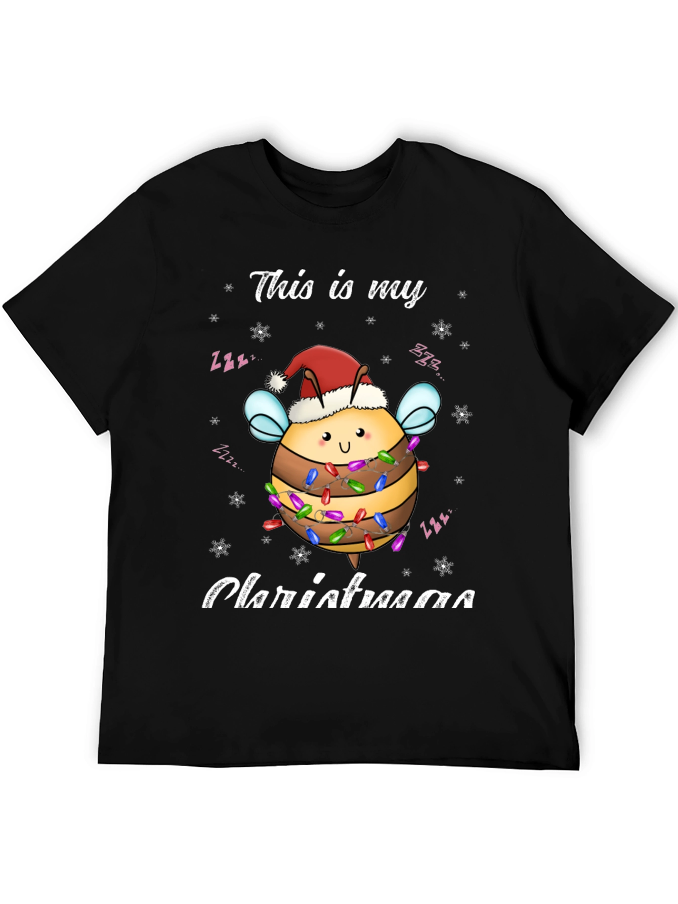 Christmas Bee T-Shirt Festive Holiday Style