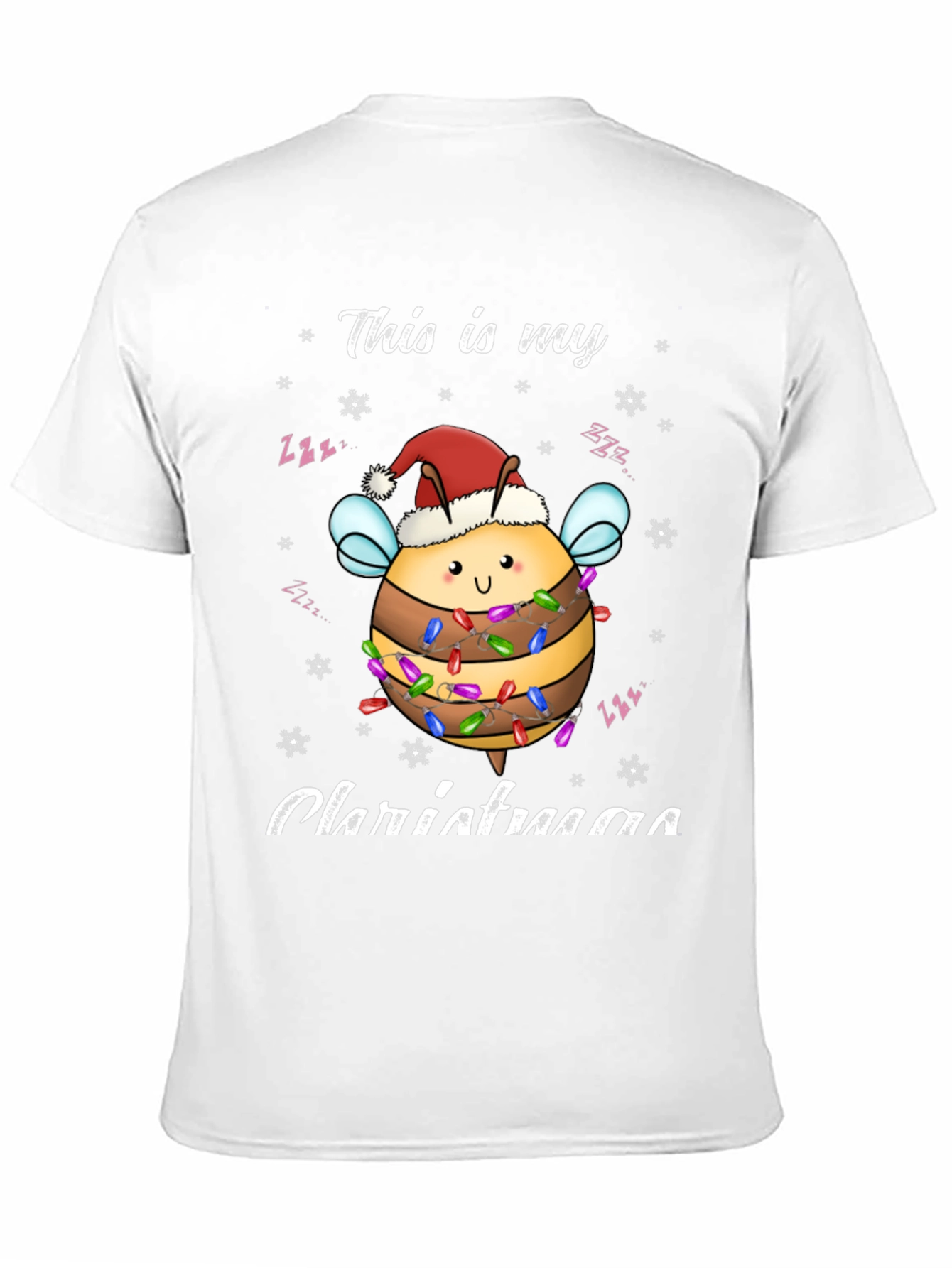 Christmas Bee T-Shirt Festive Holiday Style