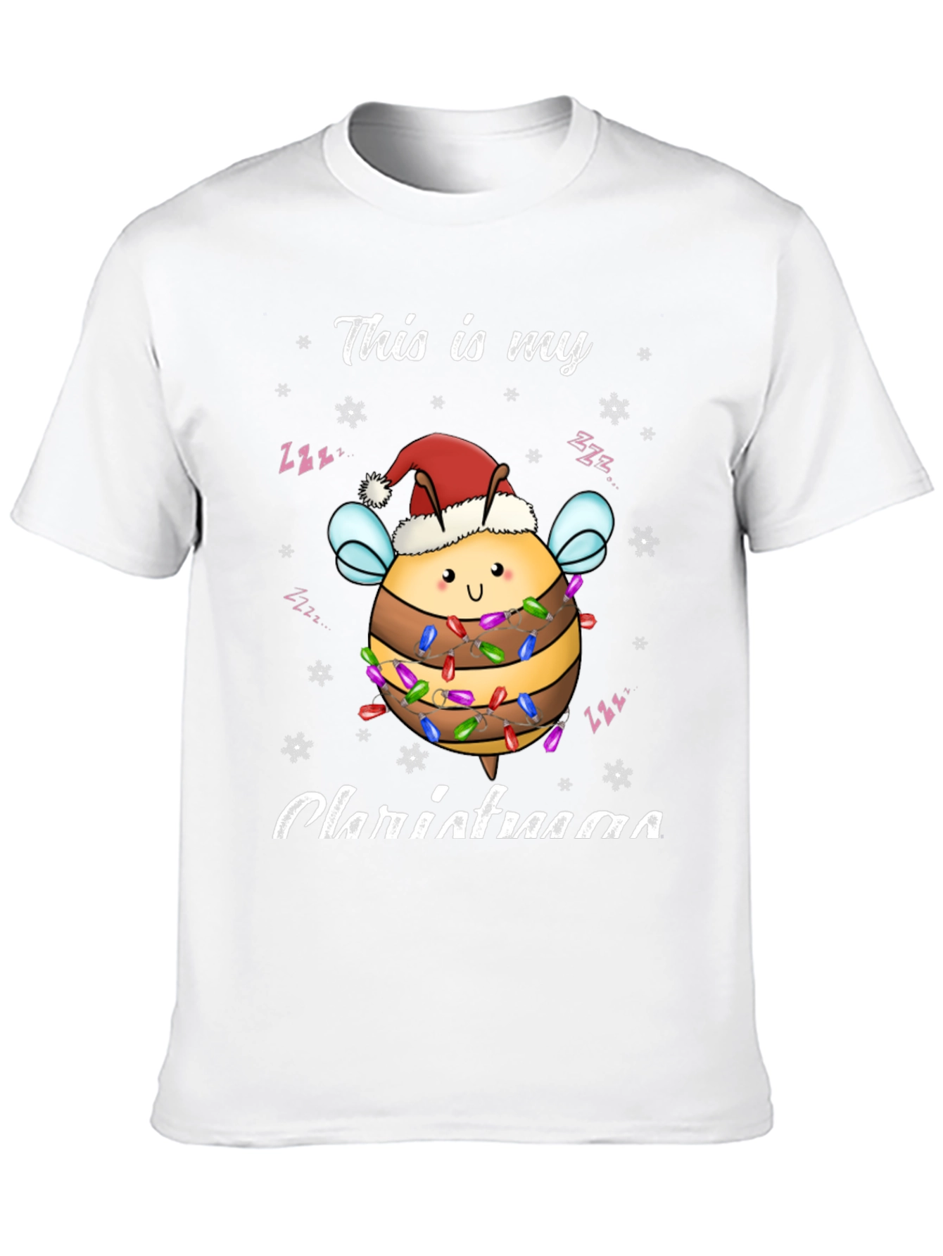 Christmas Bee T-Shirt Festive Holiday Style