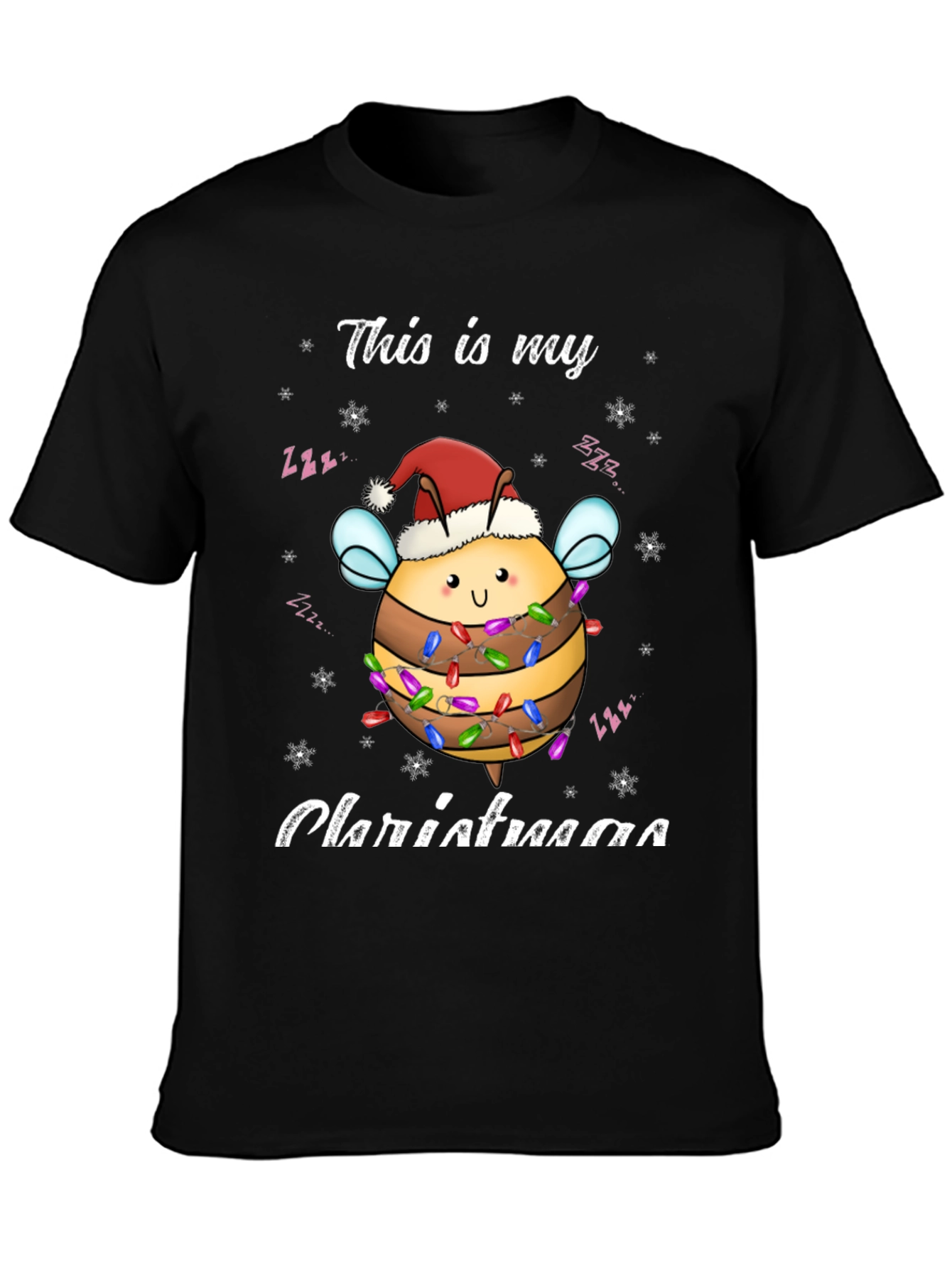 Christmas Bee T-Shirt Festive Holiday Style