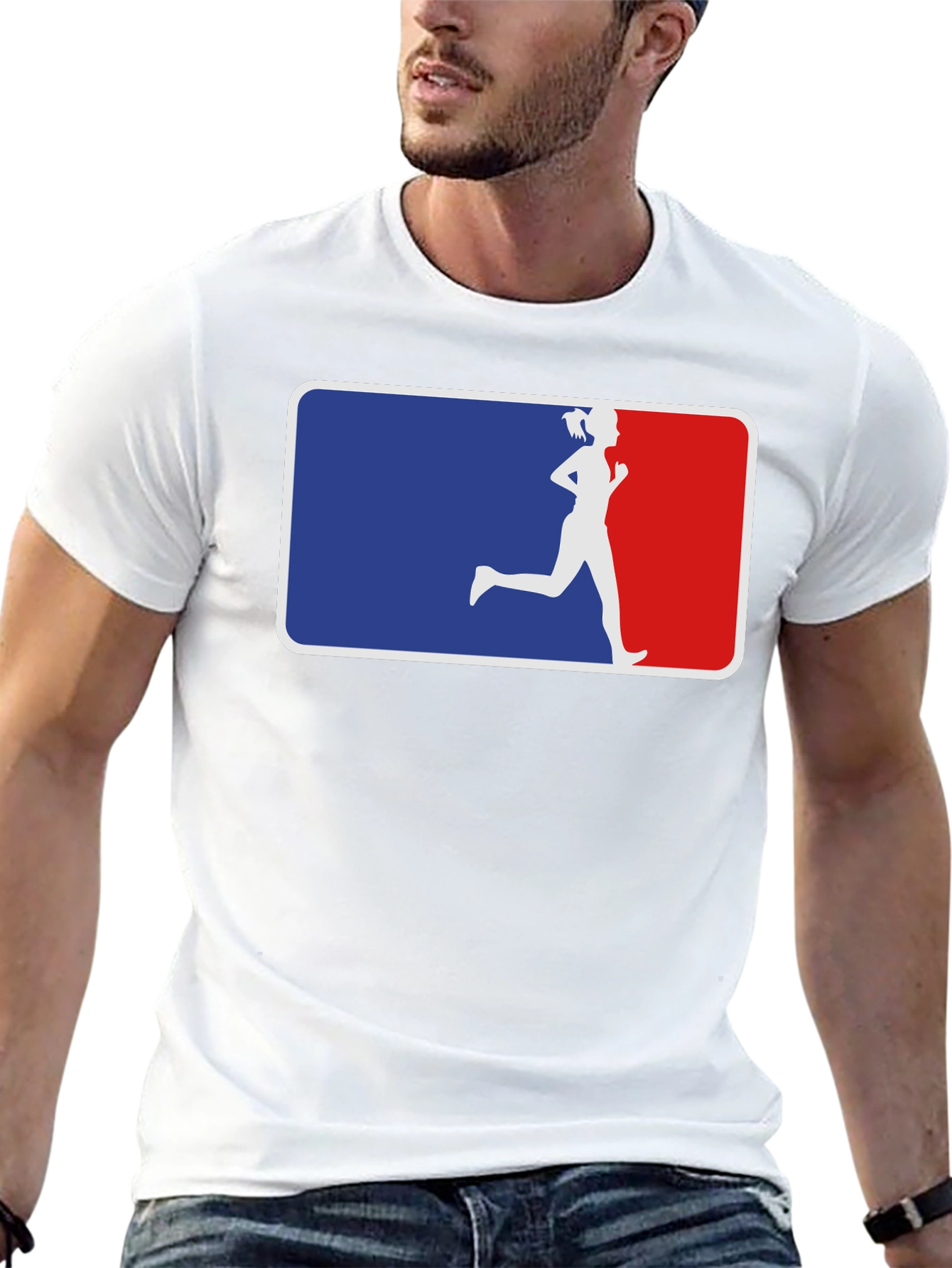 Runner Silhouette Graphic Tee - Athletic Style