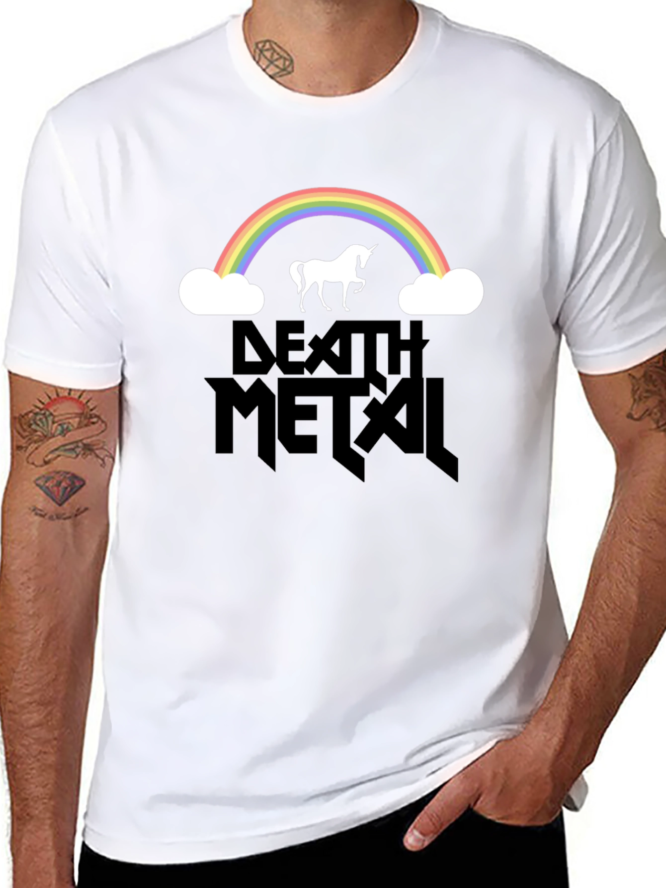 Death Metal Rainbow Unicorn T-Shirt
