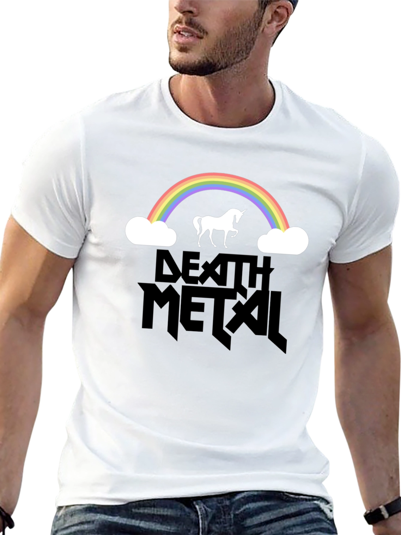 Death Metal Rainbow Unicorn T-Shirt