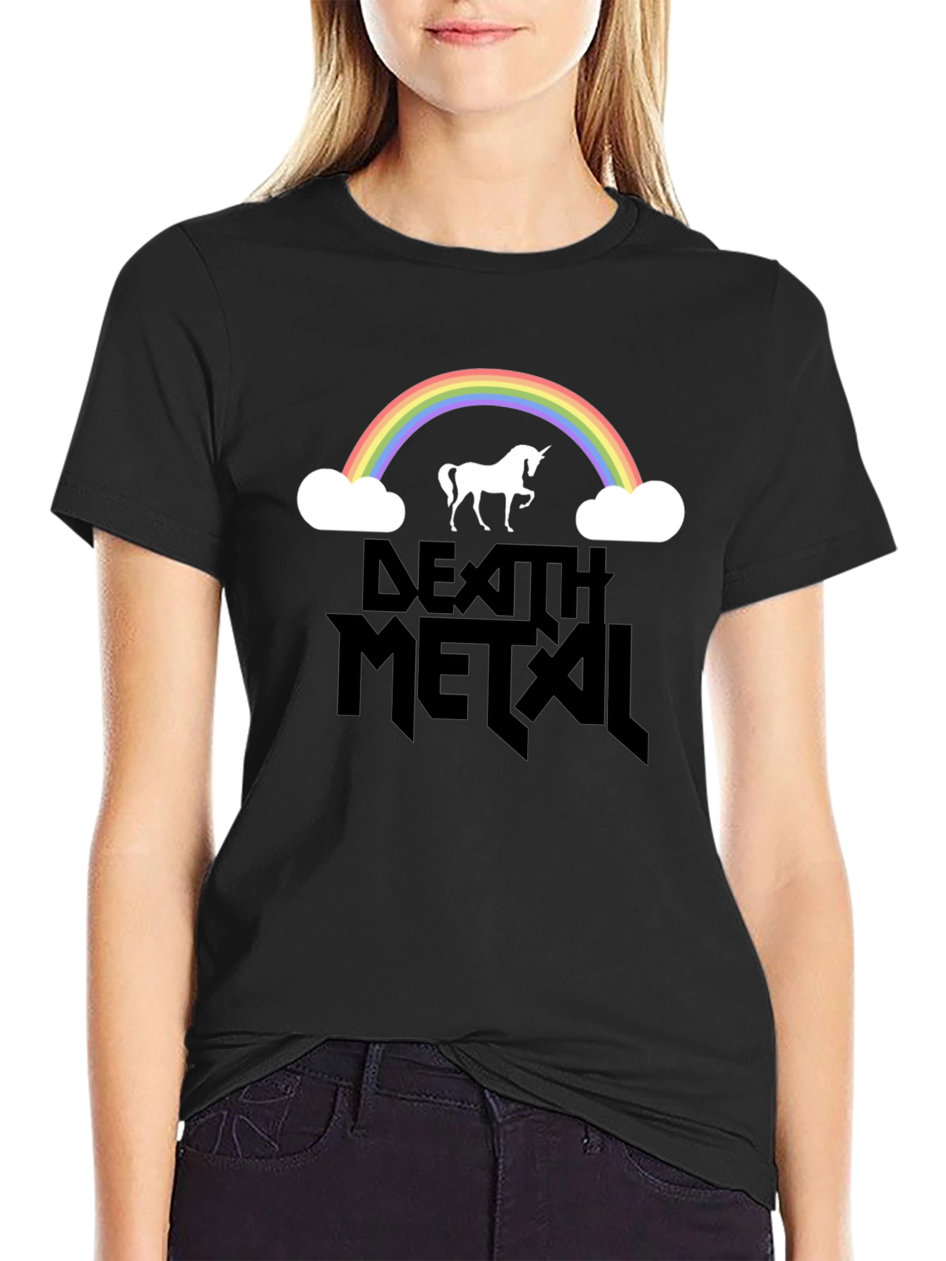 Death Metal Rainbow Unicorn T-Shirt