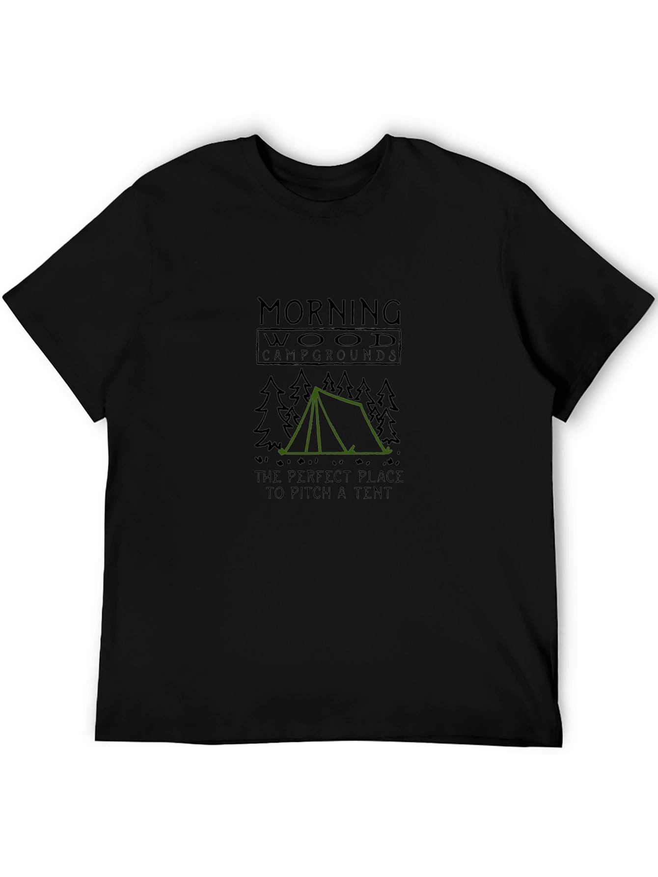 Morning Wood Campgrounds Funny Camping T-Shirt