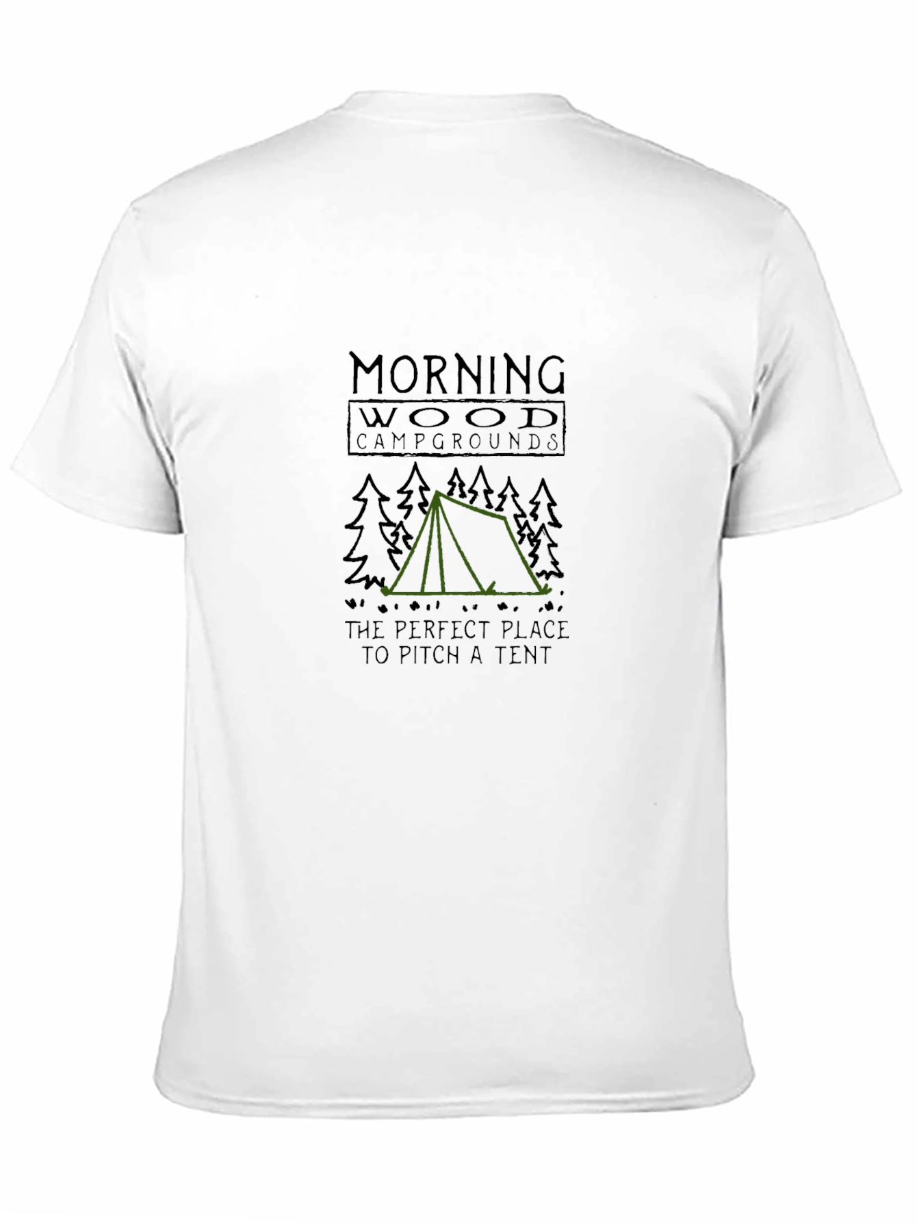 Morning Wood Campgrounds Funny Camping T-Shirt