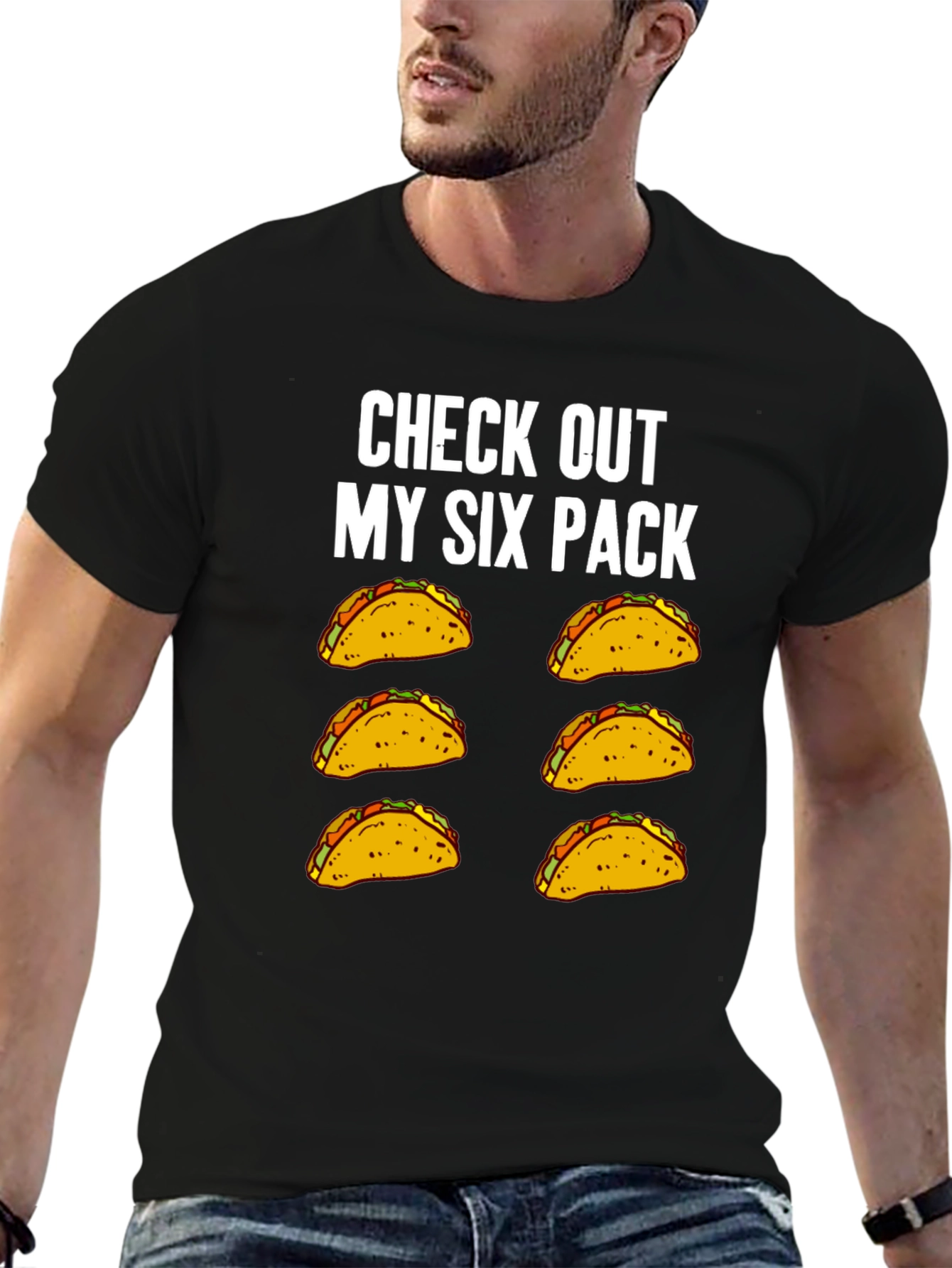 Taco Six Pack T-Shirt - Funny Graphic Tee