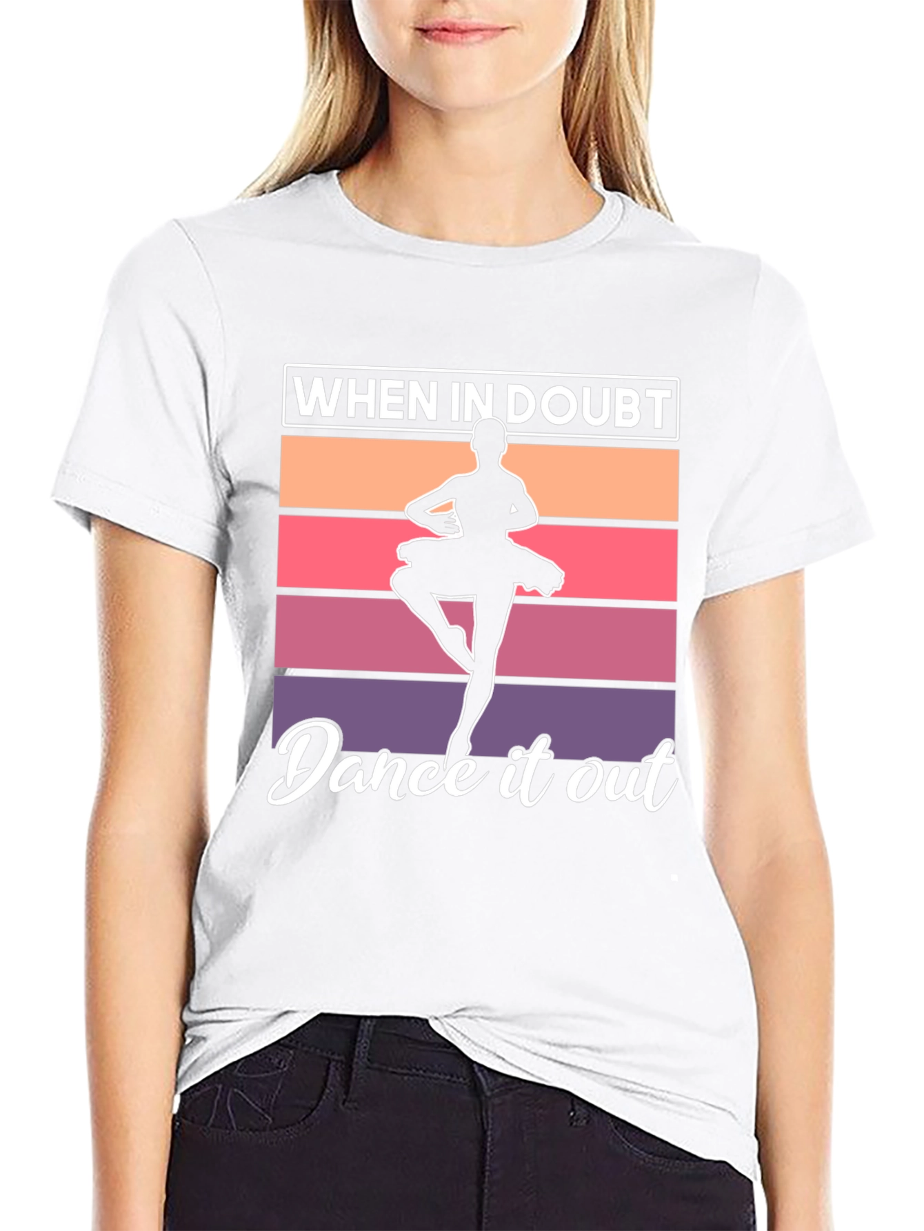 Dance It Out T-Shirt - Ballerina Graphic Tee