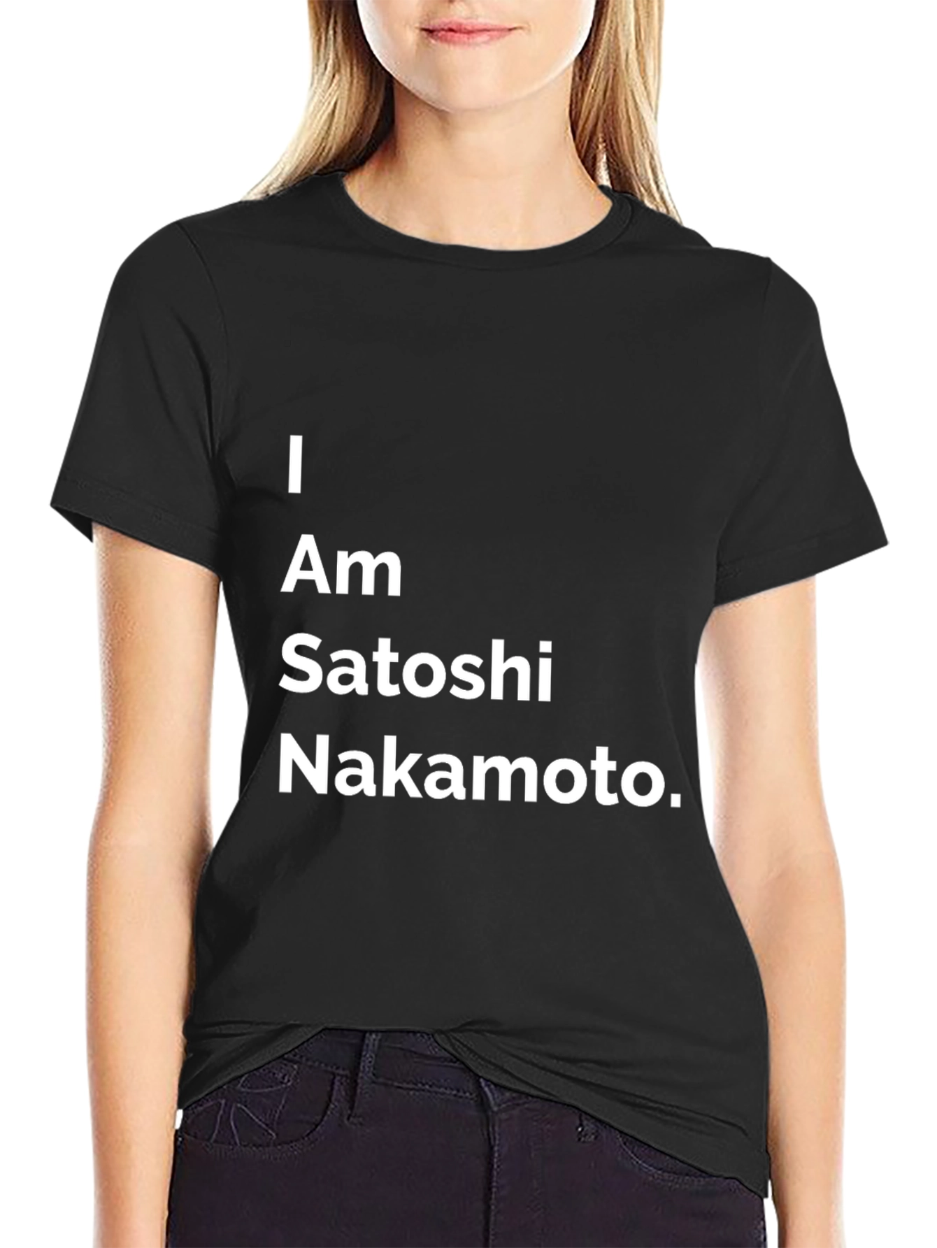 I Am Satoshi Nakamoto Black T-Shirt