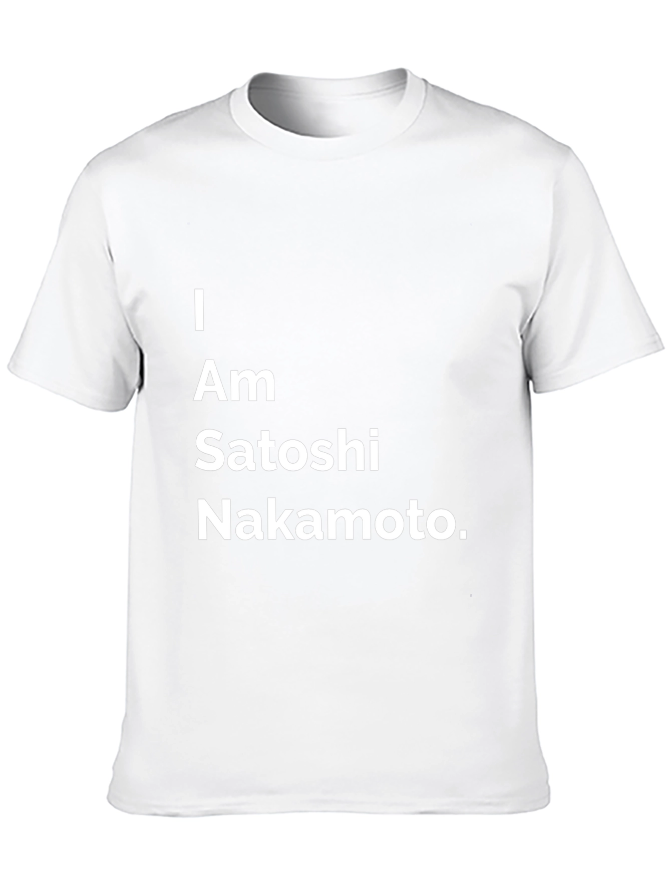 I Am Satoshi Nakamoto Black T-Shirt
