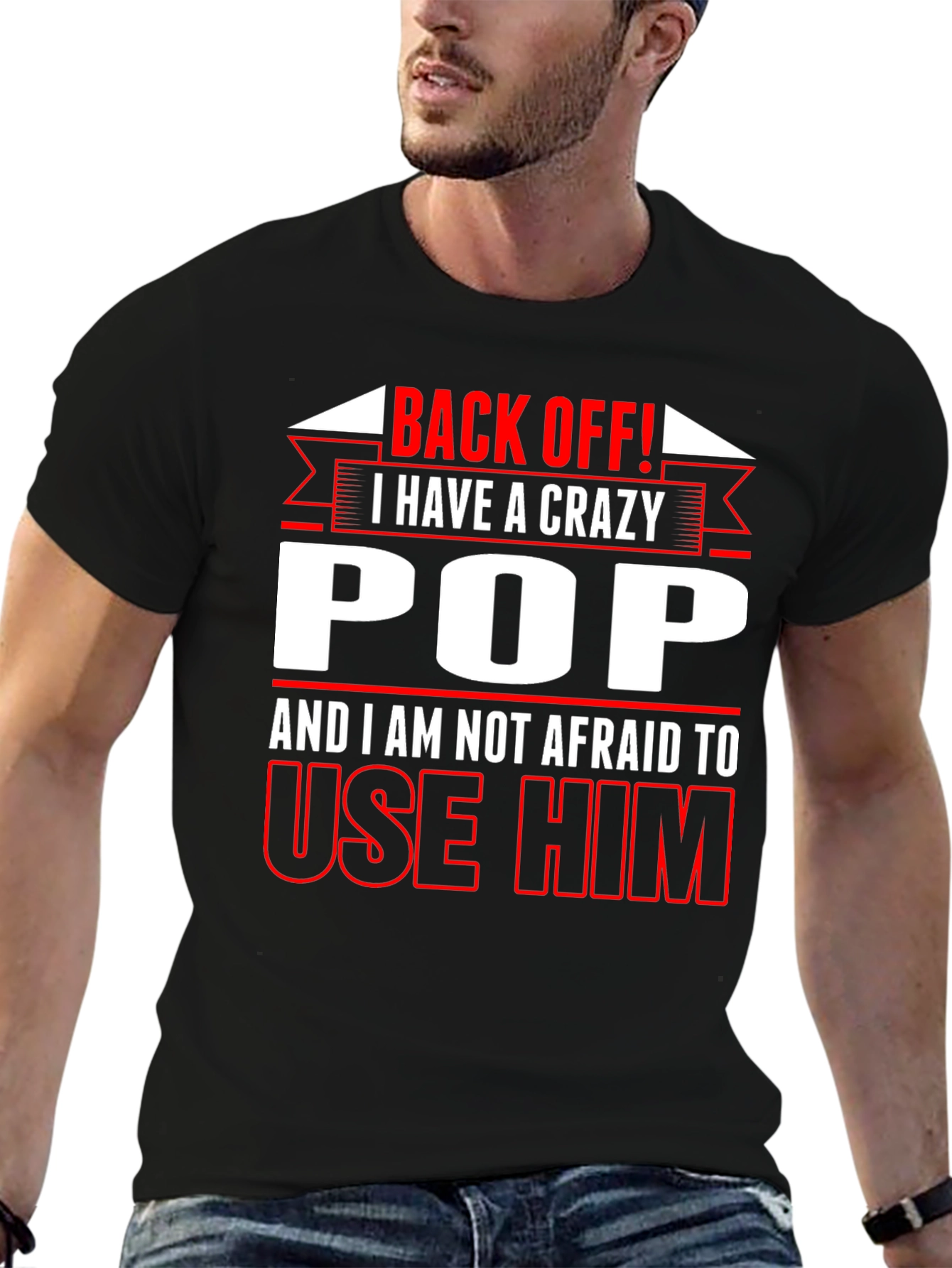 Crazy Pop Graphic T-Shirt - Back Off!