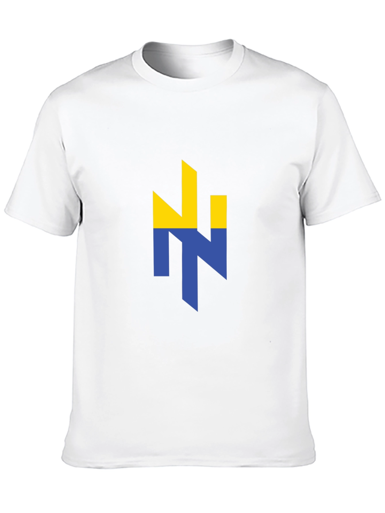 Ukraine Flag Logo Black Graphic T-Shirt