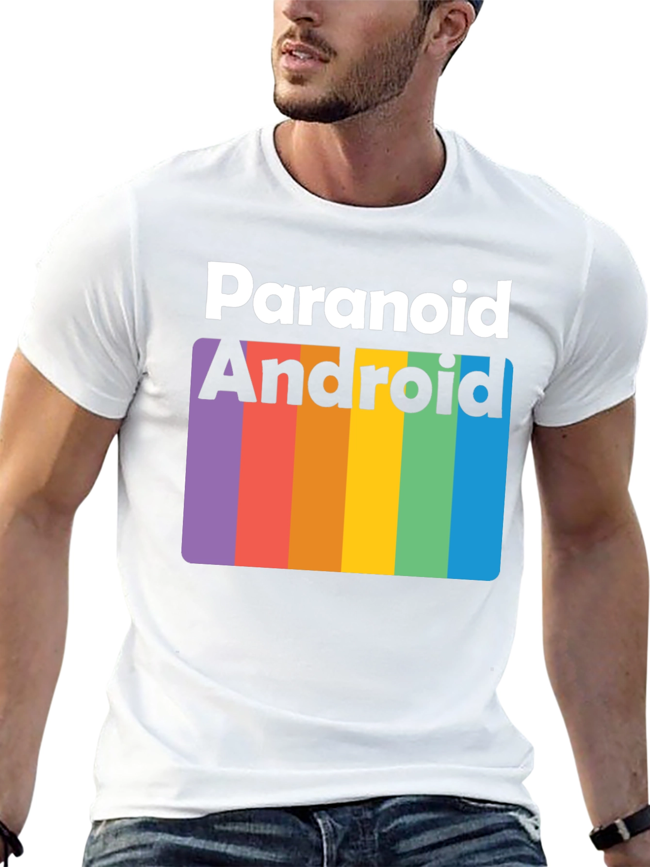 Paranoid Android Rainbow T-Shirt