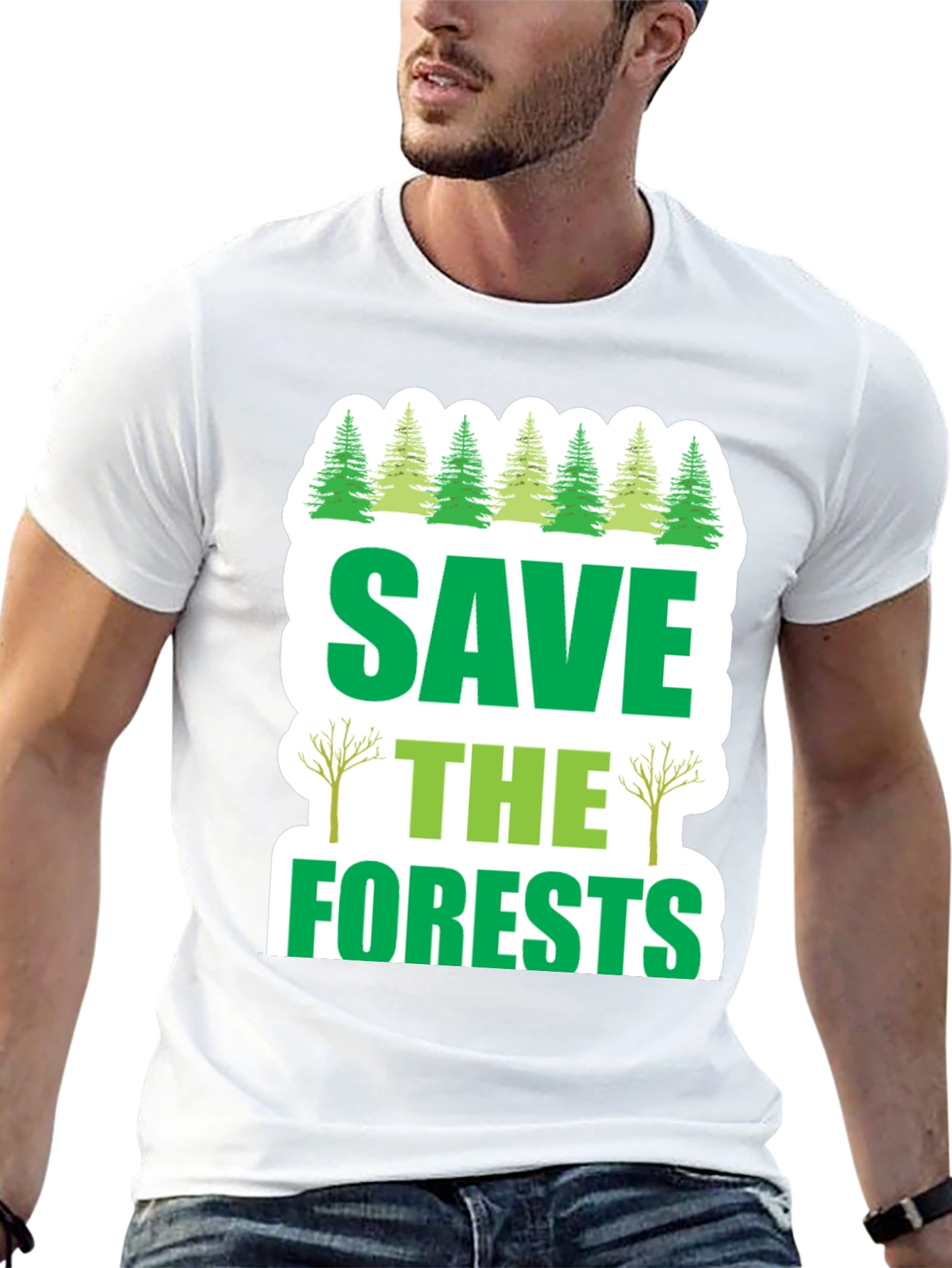 Save the Forests Graphic T-Shirt - Environmental Tee