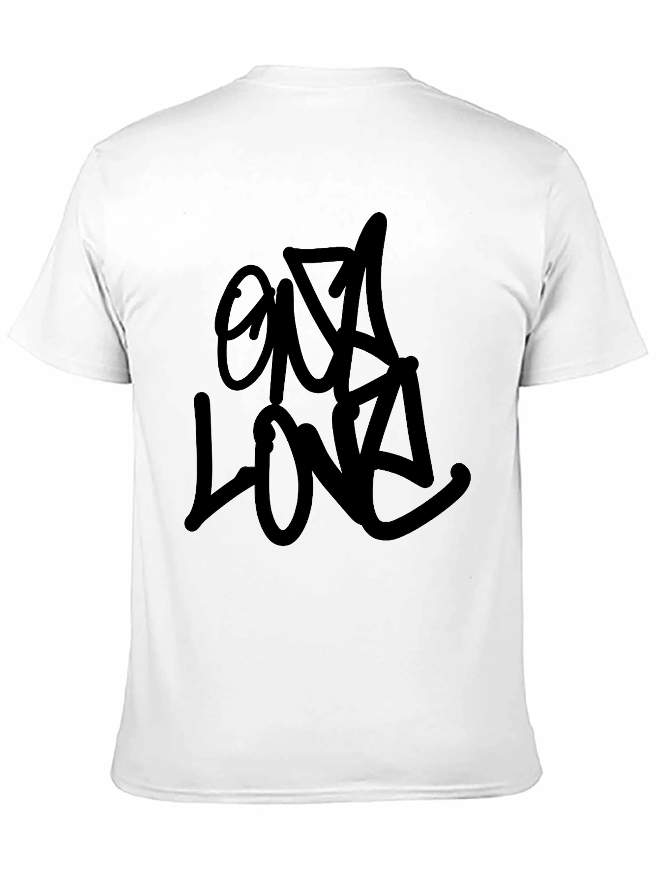 Black Graffiti Style T-Shirt