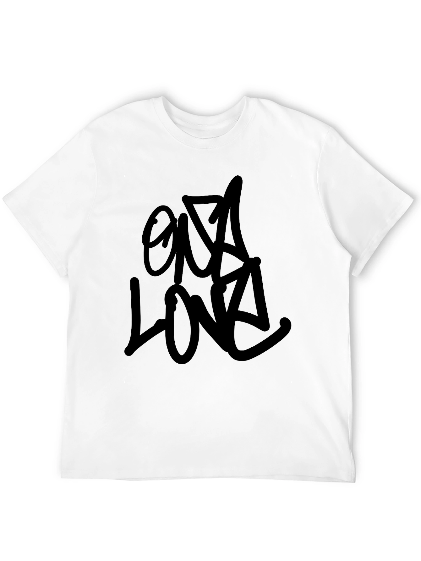 Black Graffiti Style T-Shirt