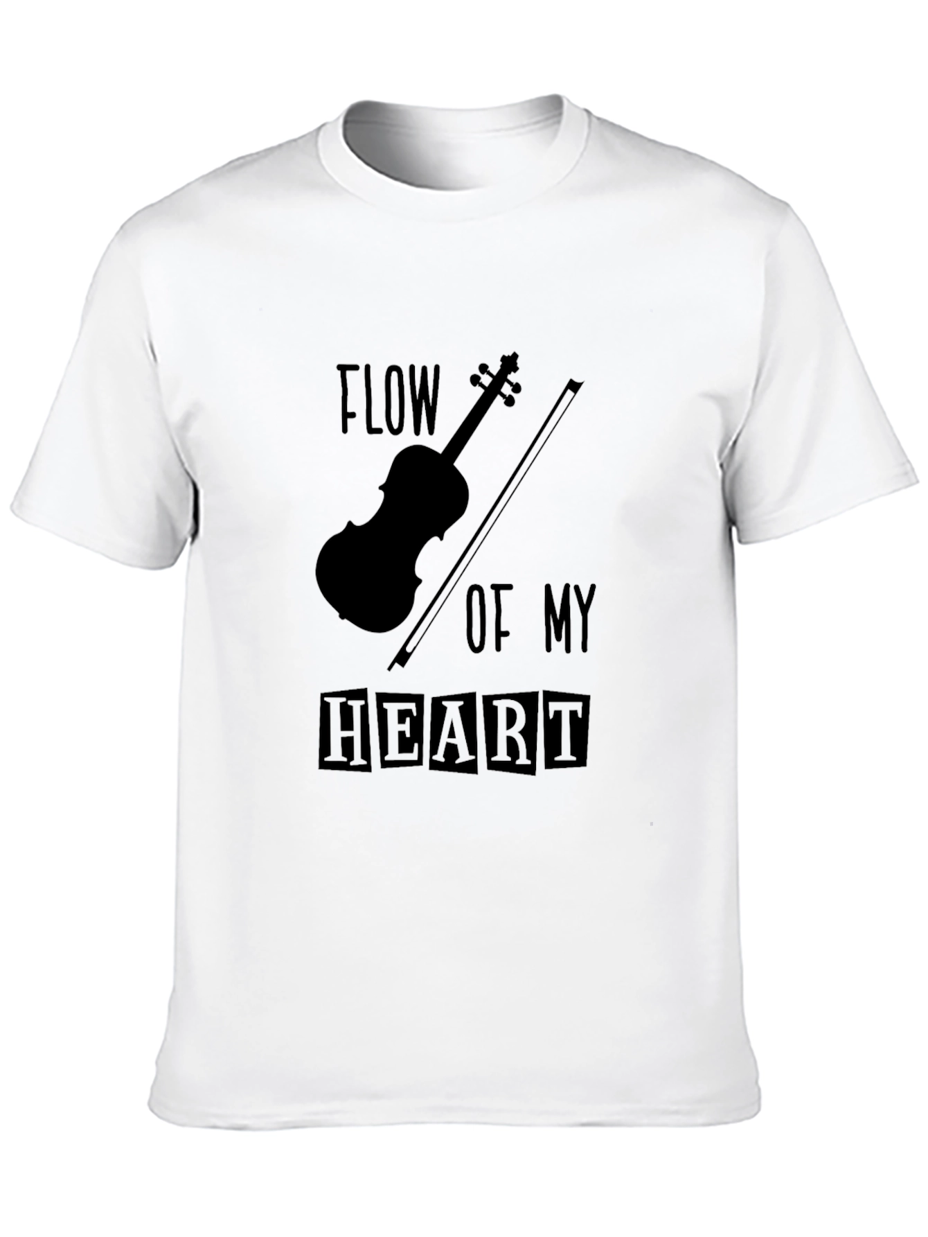 Flow of My Heart Violin Graphic Tee