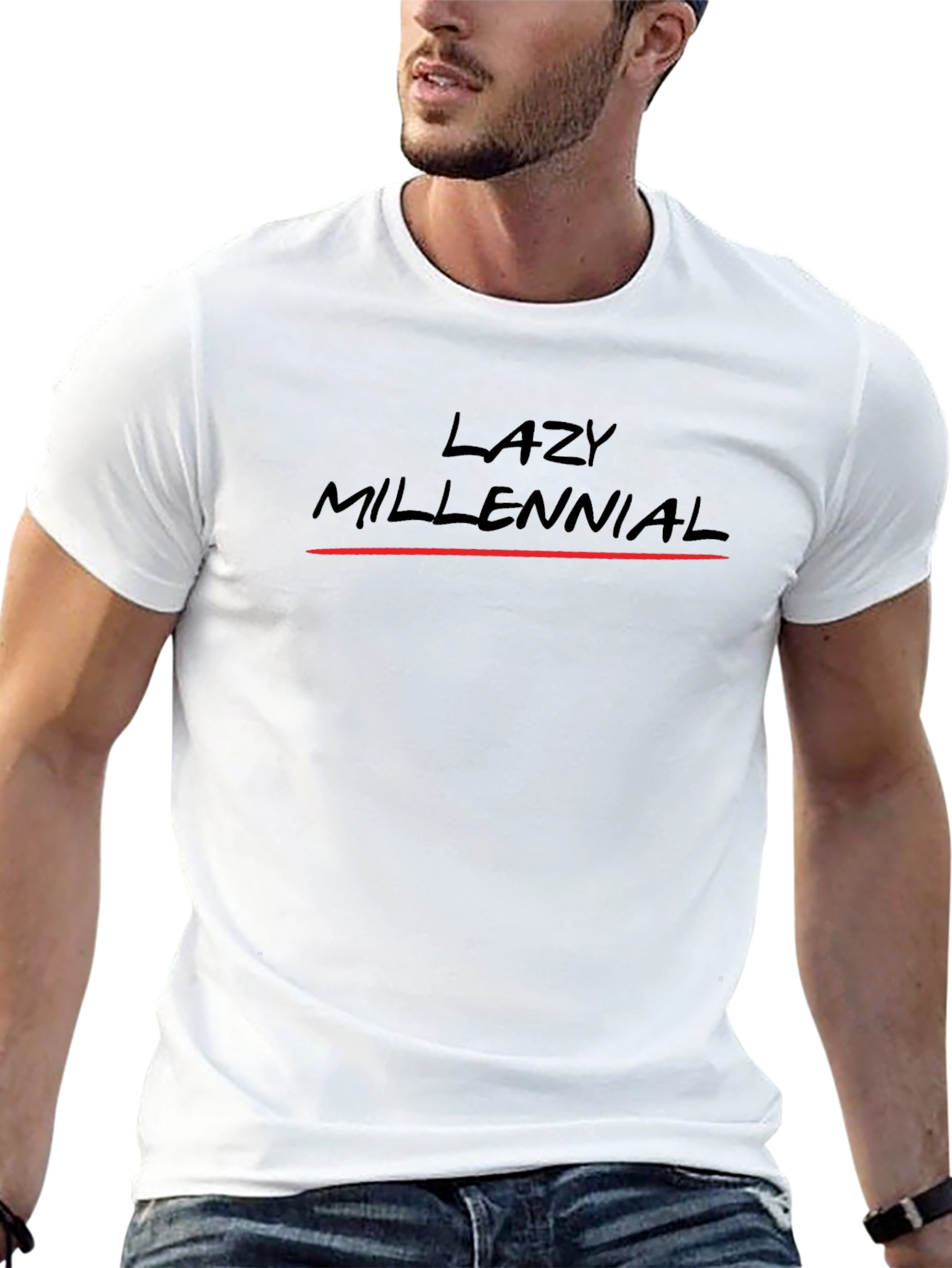 Lazy Millennial Graphic T-Shirt