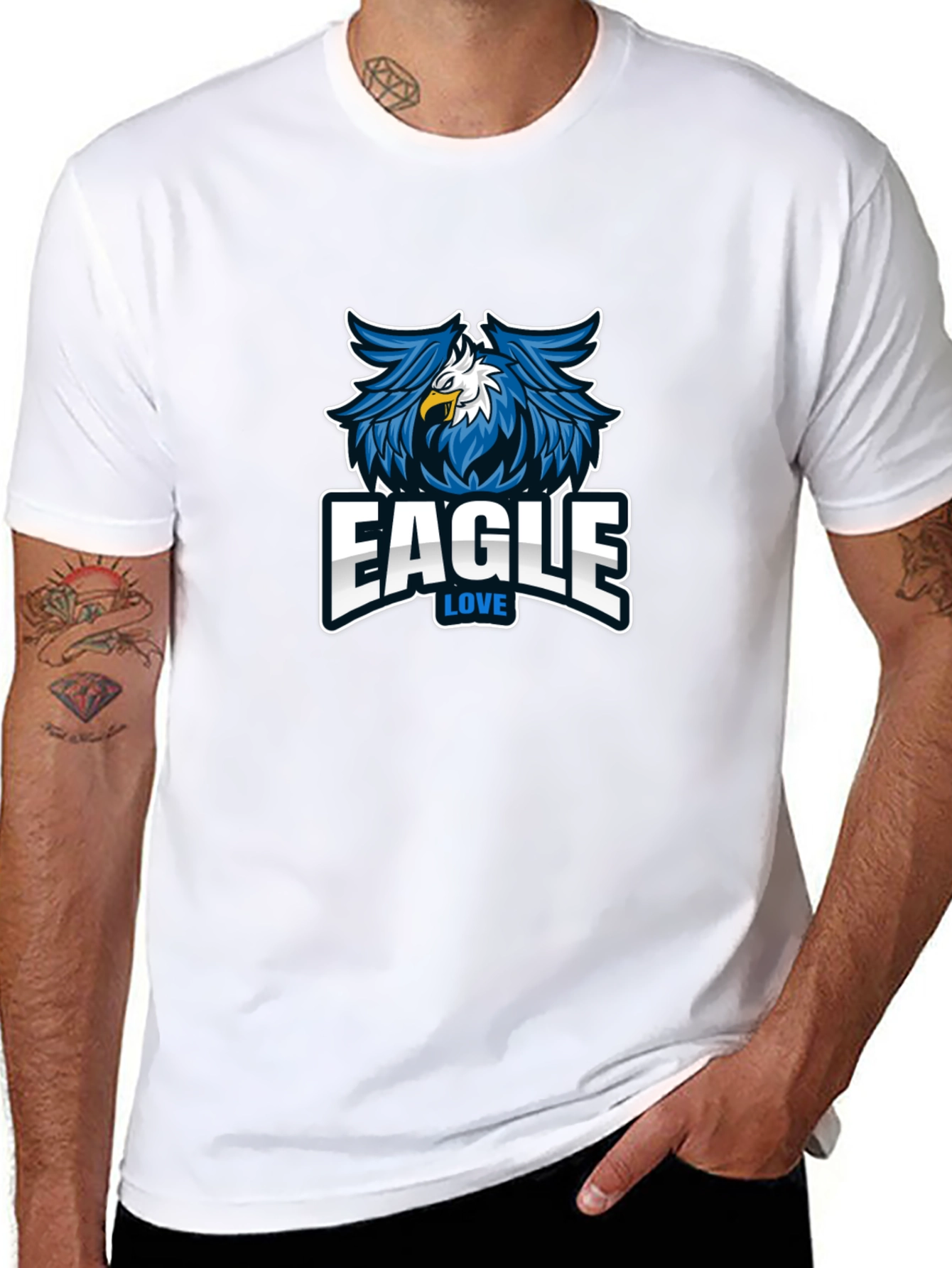 Eagle Love Graphic Print Tee