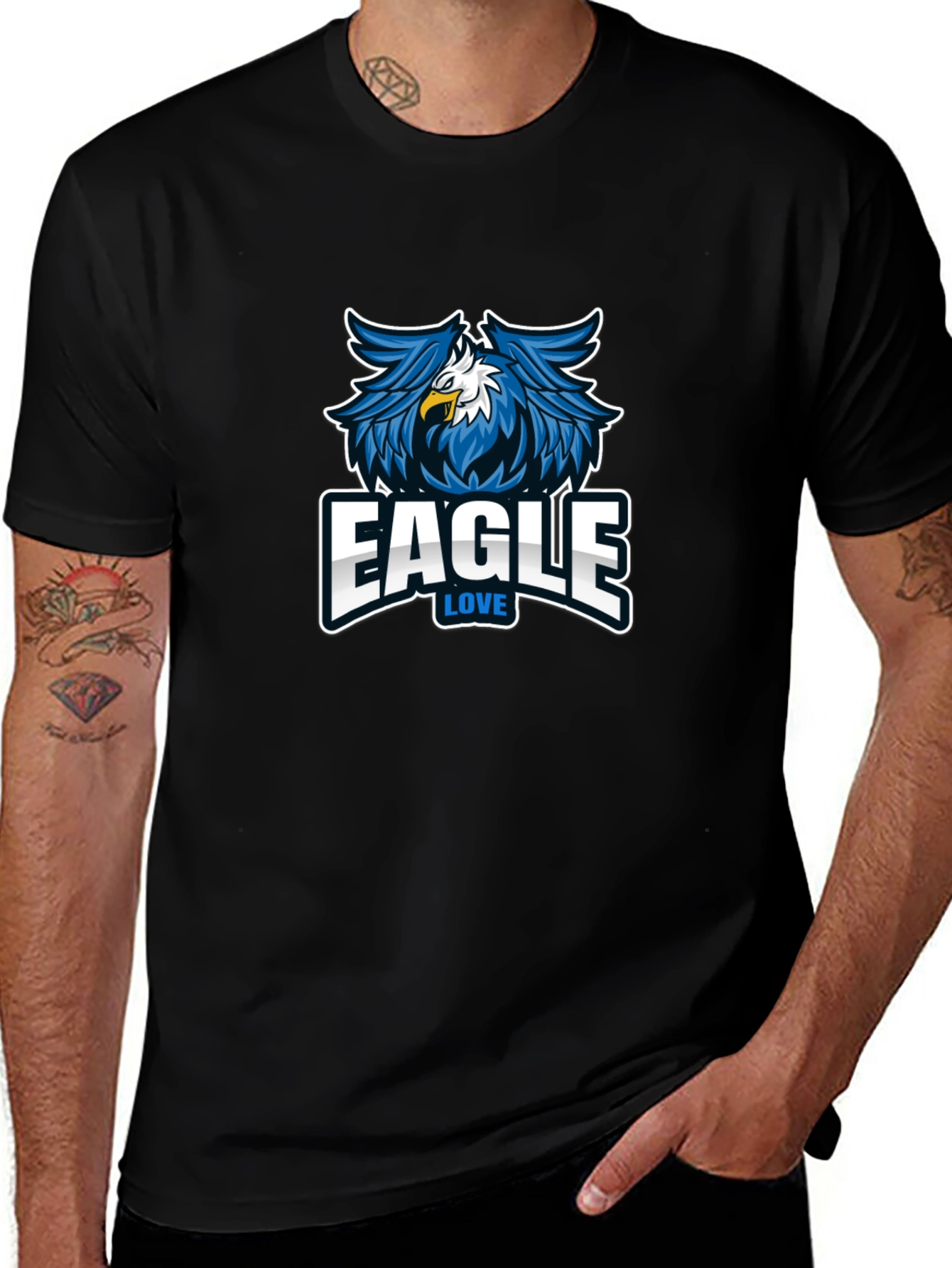 Eagle Love Graphic Print Tee