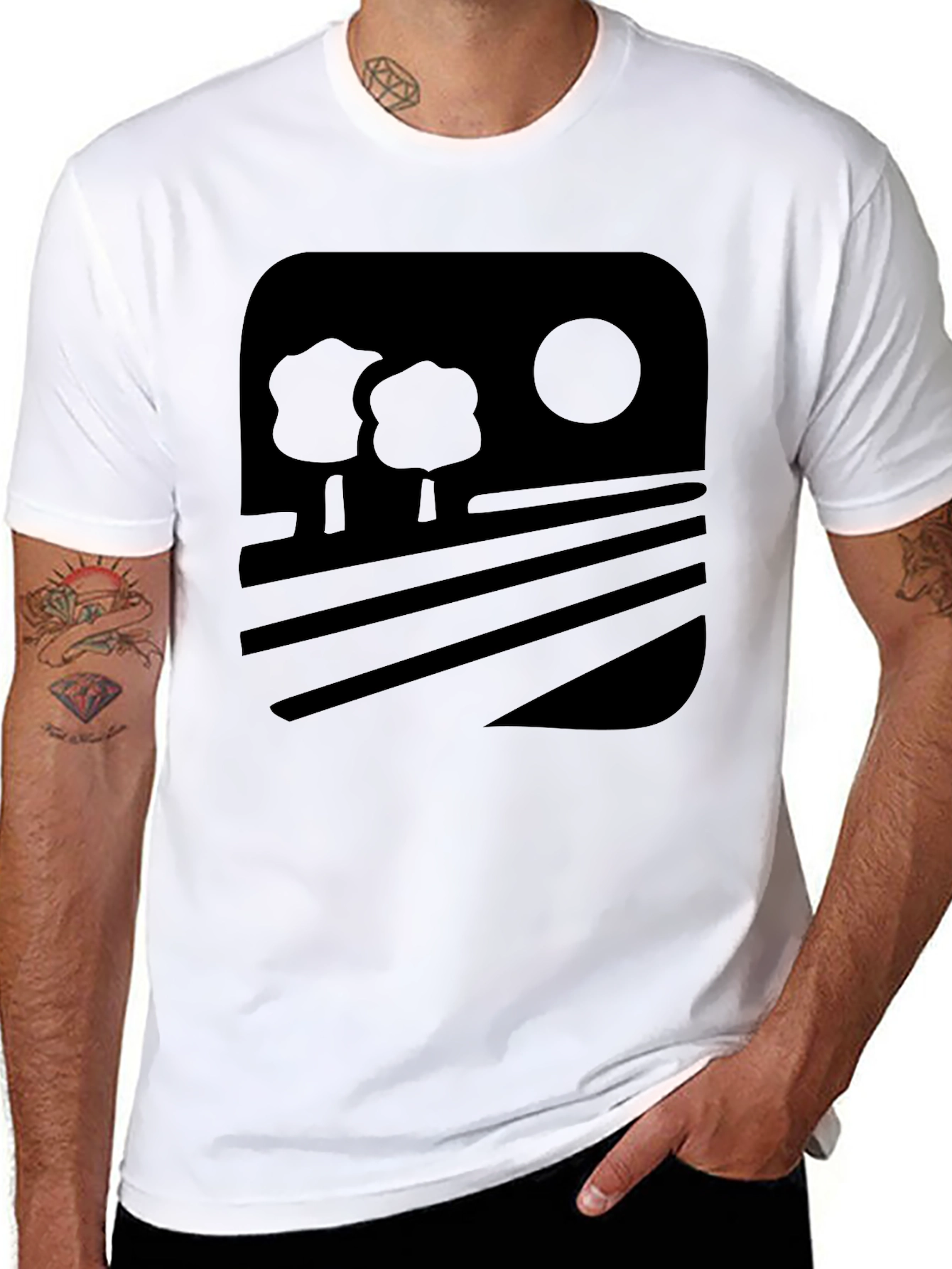 Scenic Landscape Graphic Tee