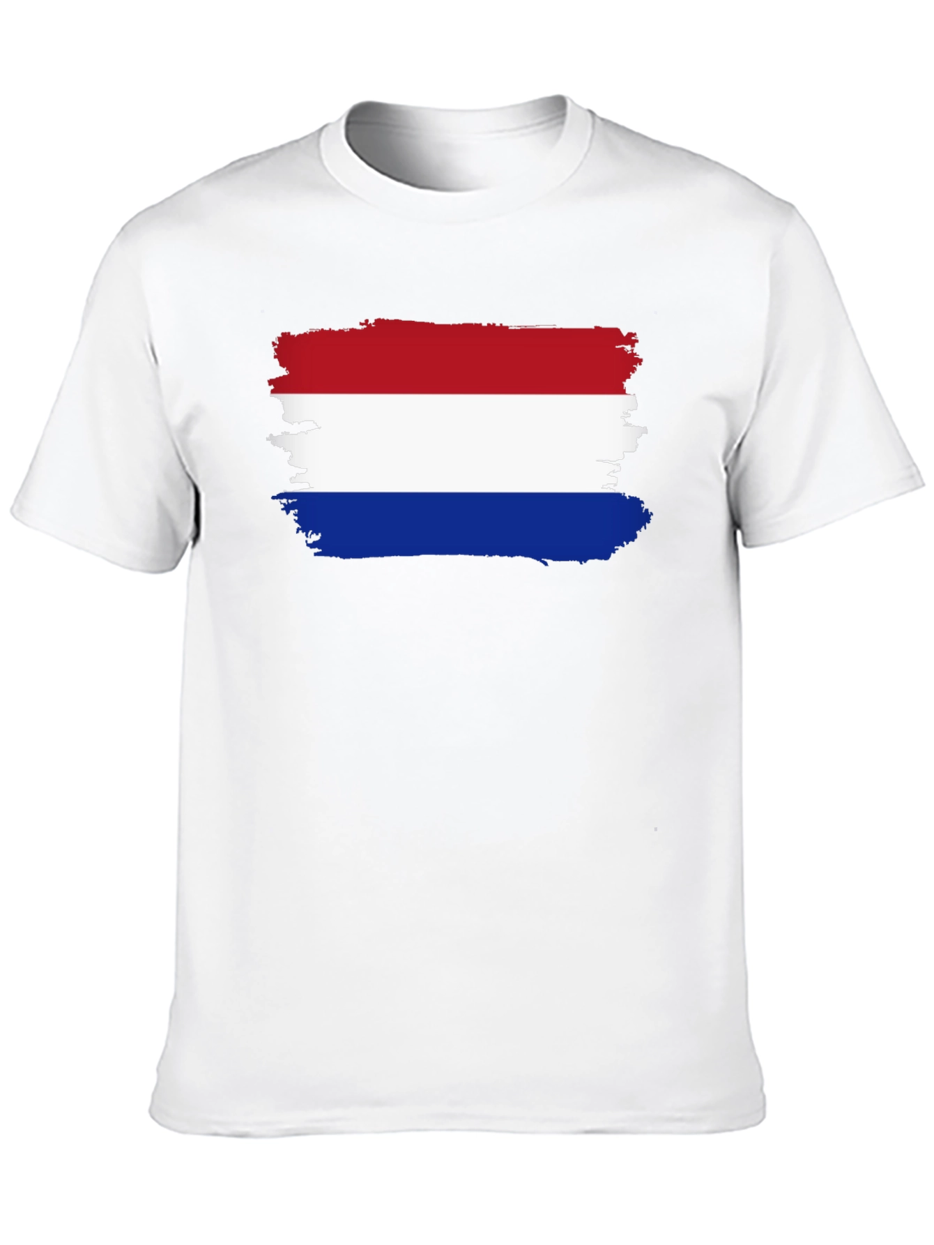 Netherlands Flag Brush Stroke T-Shirt
