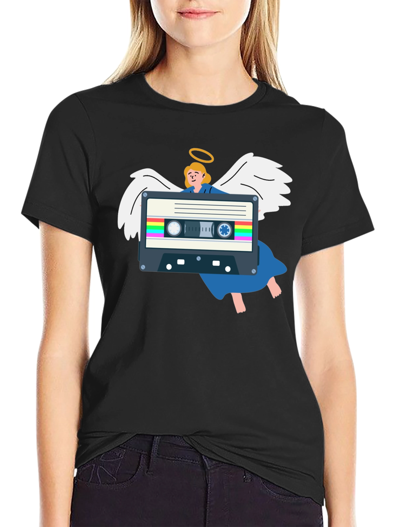 Angel Cassette Tape Graphic Tee