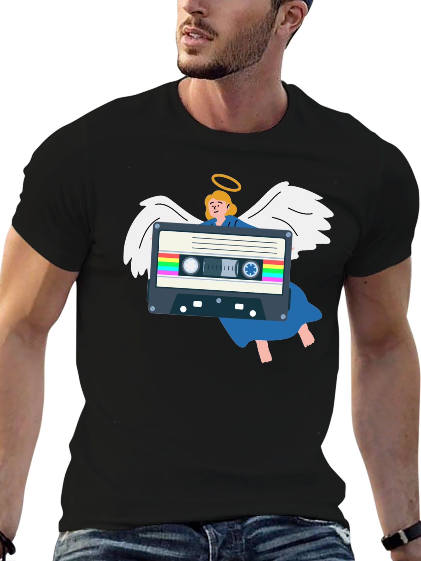 Angel Cassette Tape Graphic Tee