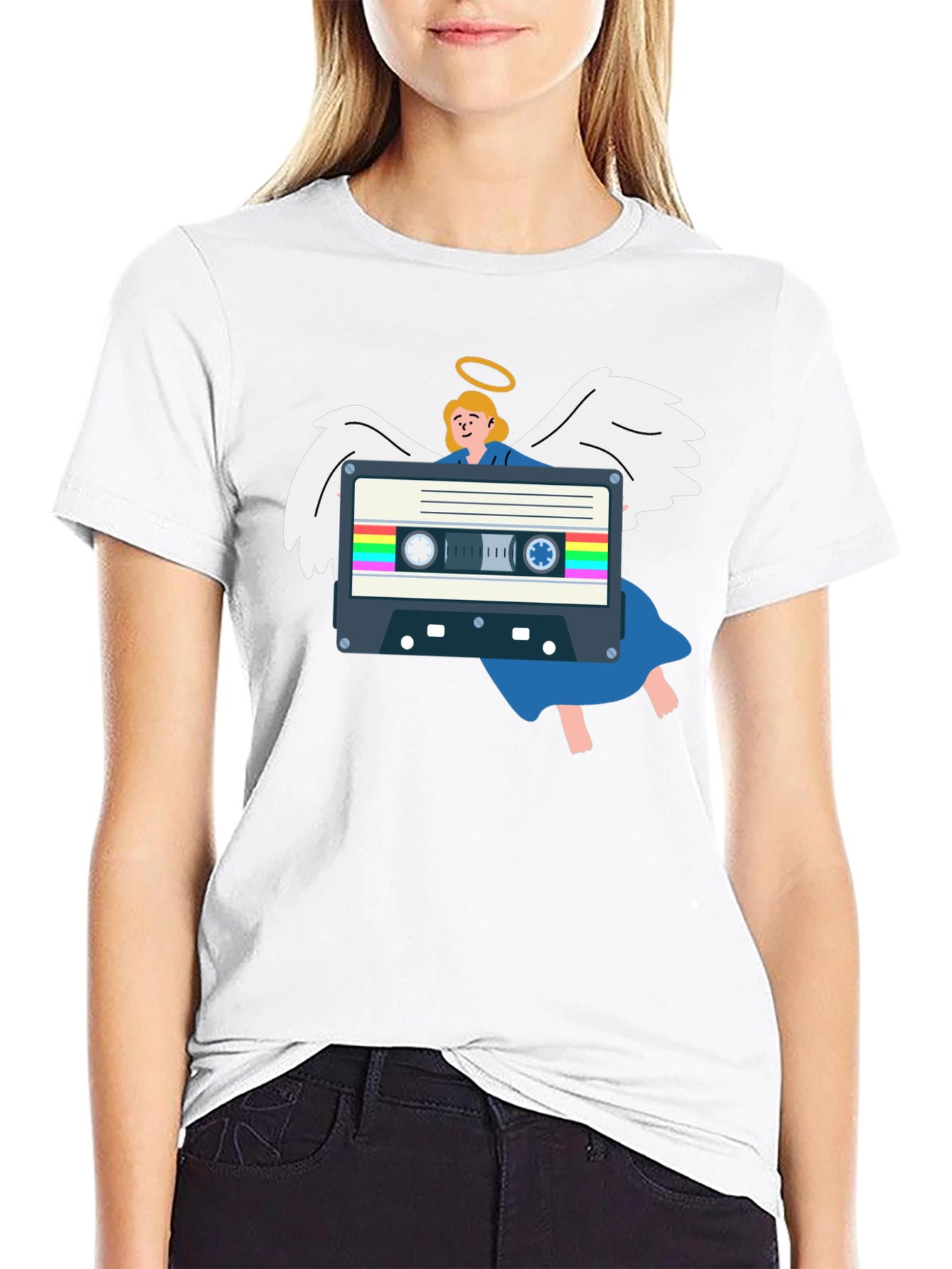 Angel Cassette Tape Graphic Tee