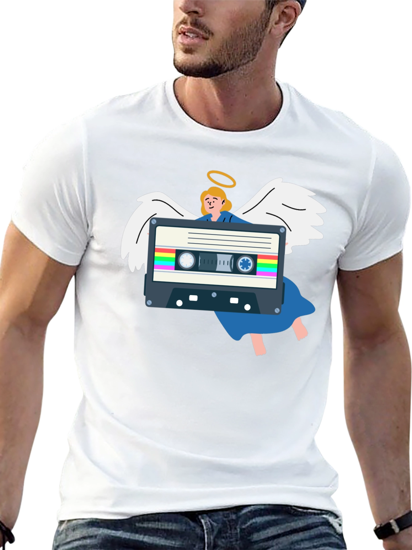 Angel Cassette Tape Graphic Tee