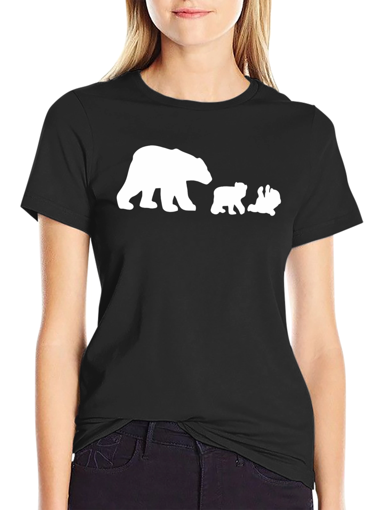 Bear Family Black T-Shirt