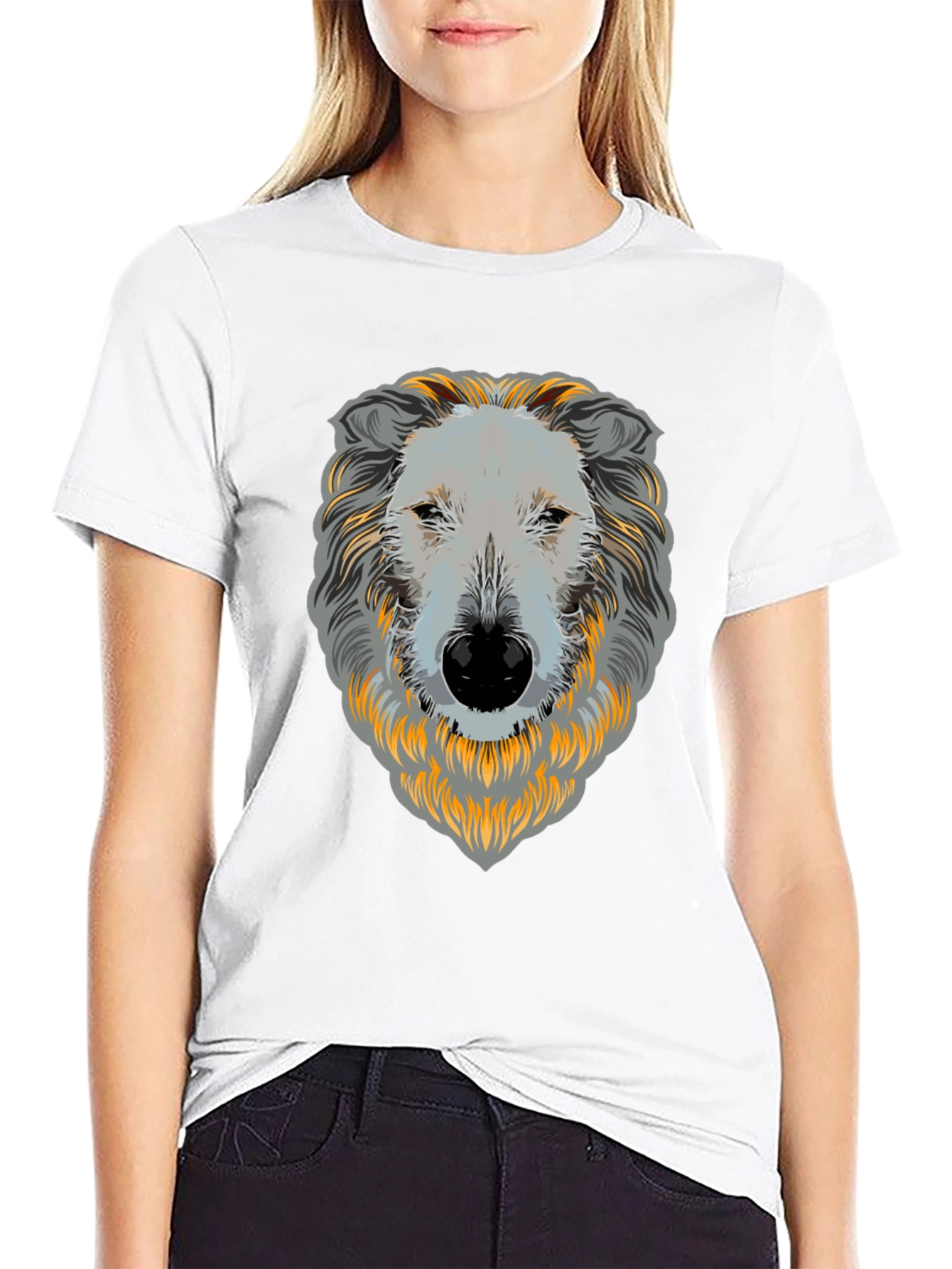 Dog Face Graphic T-Shirt