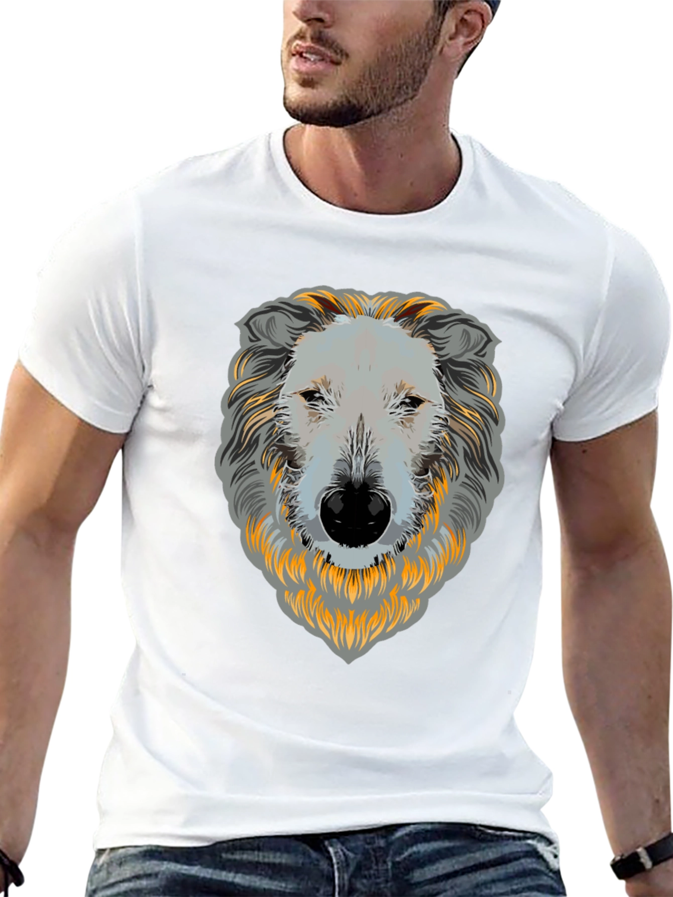 Dog Face Graphic T-Shirt