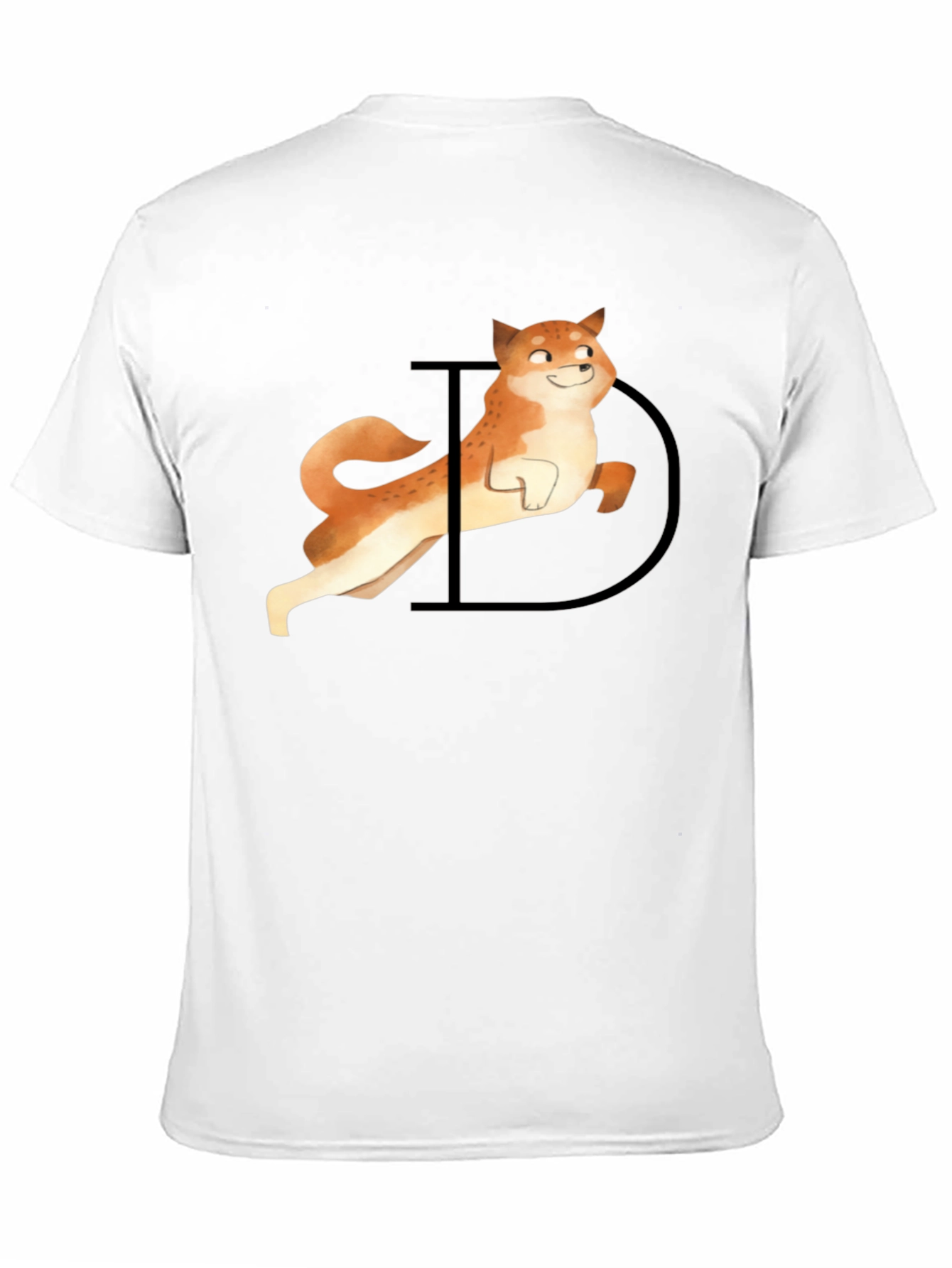 Doge Graphic Tee - Black Casual T-Shirt