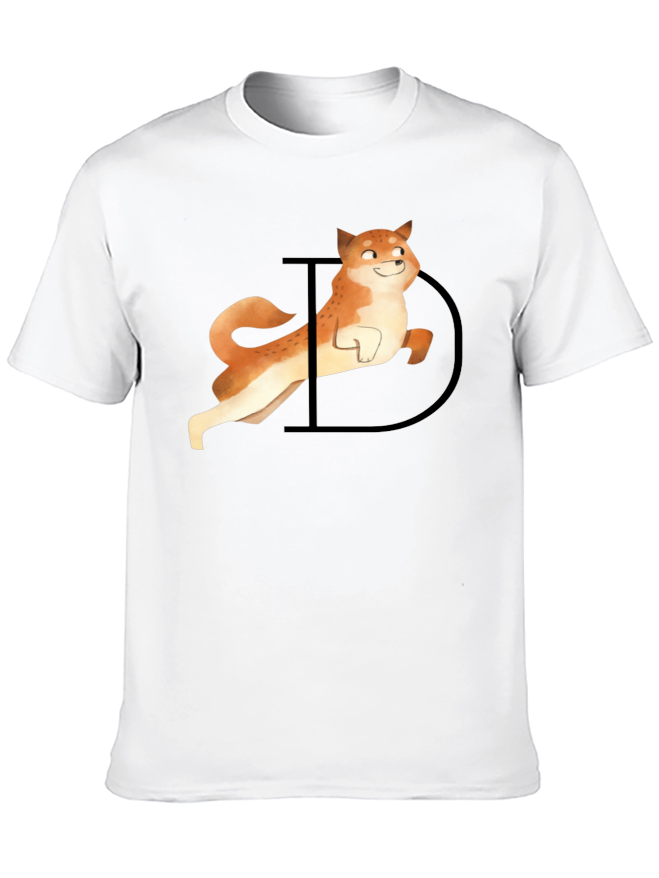 Doge Graphic Tee - Black Casual T-Shirt