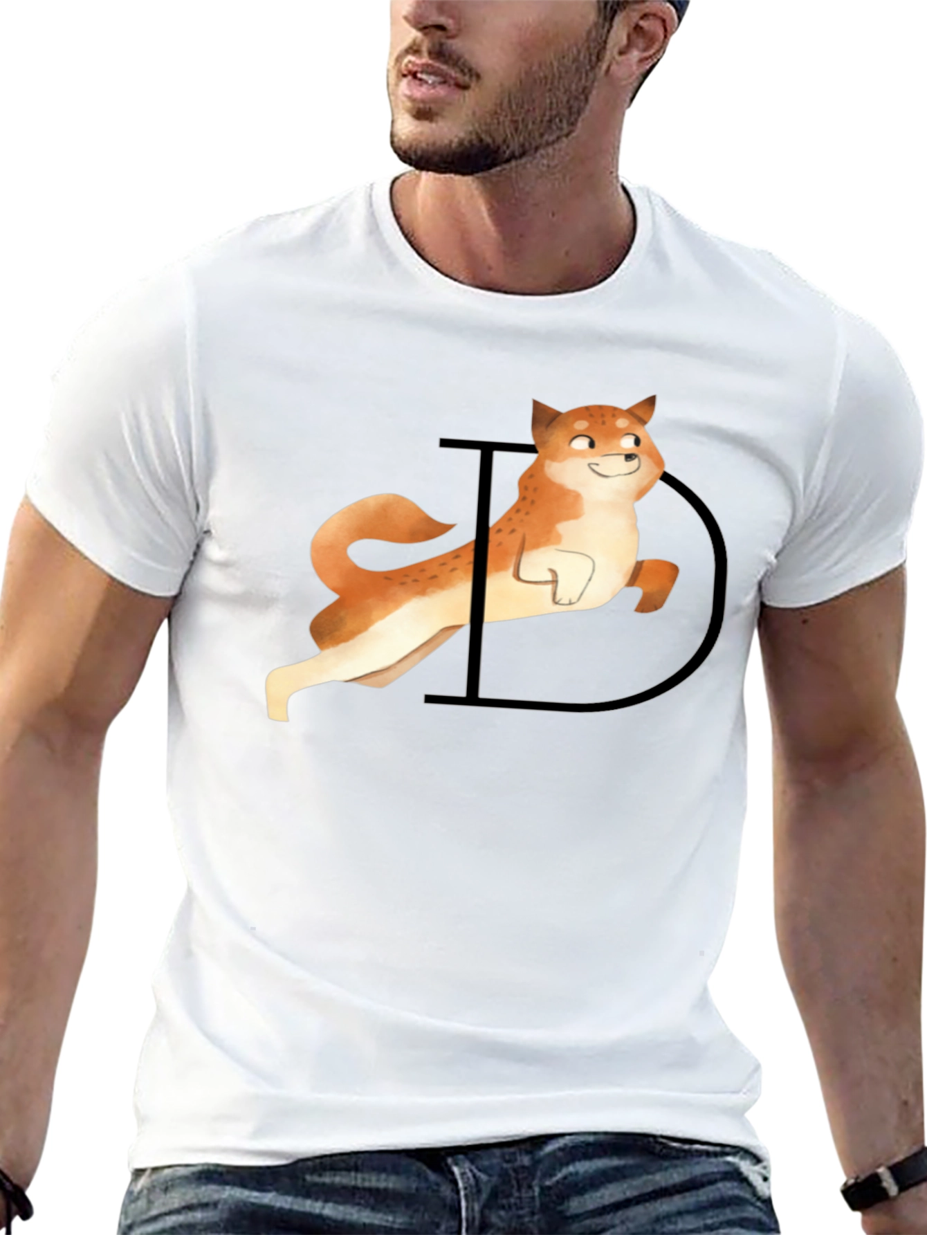 Doge Graphic Tee - Black Casual T-Shirt