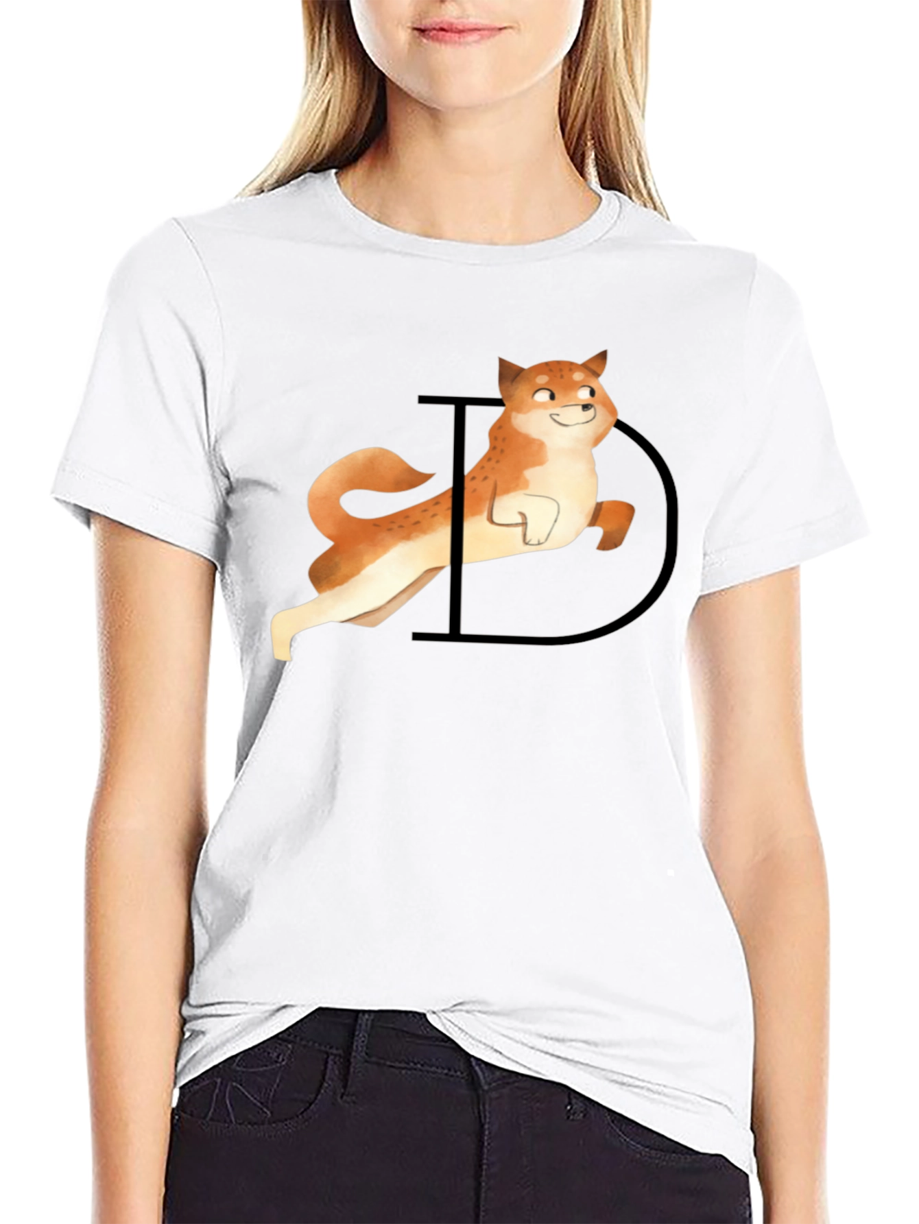 Doge Graphic Tee - Black Casual T-Shirt
