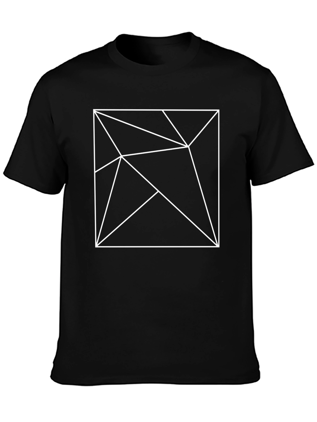 Abstract Geometric Line Art T-Shirt