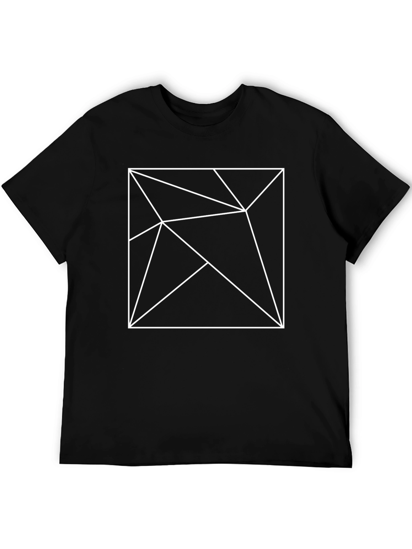 Abstract Geometric Line Art T-Shirt