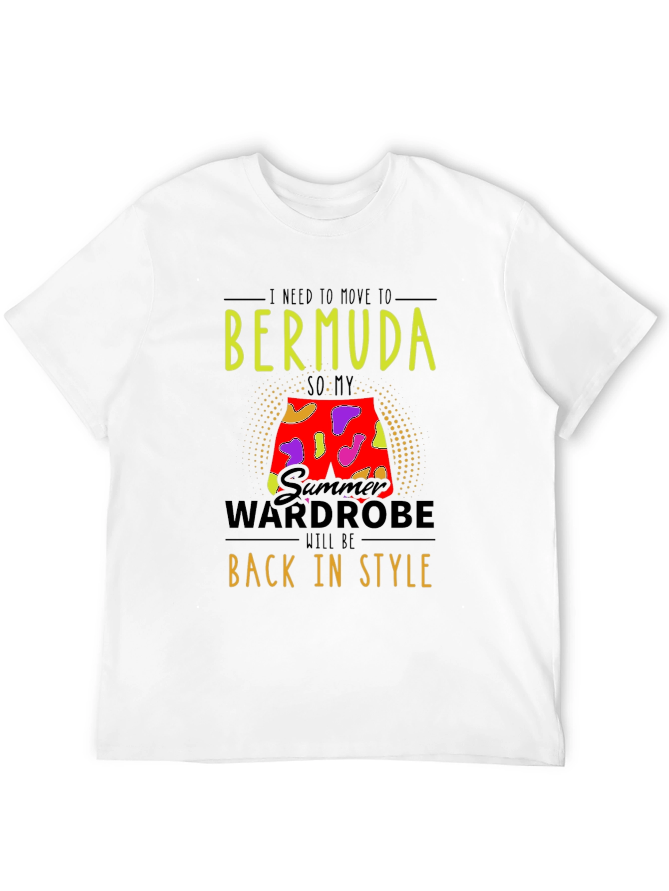 Bermuda Summer Wardrobe Mens T-Shirt