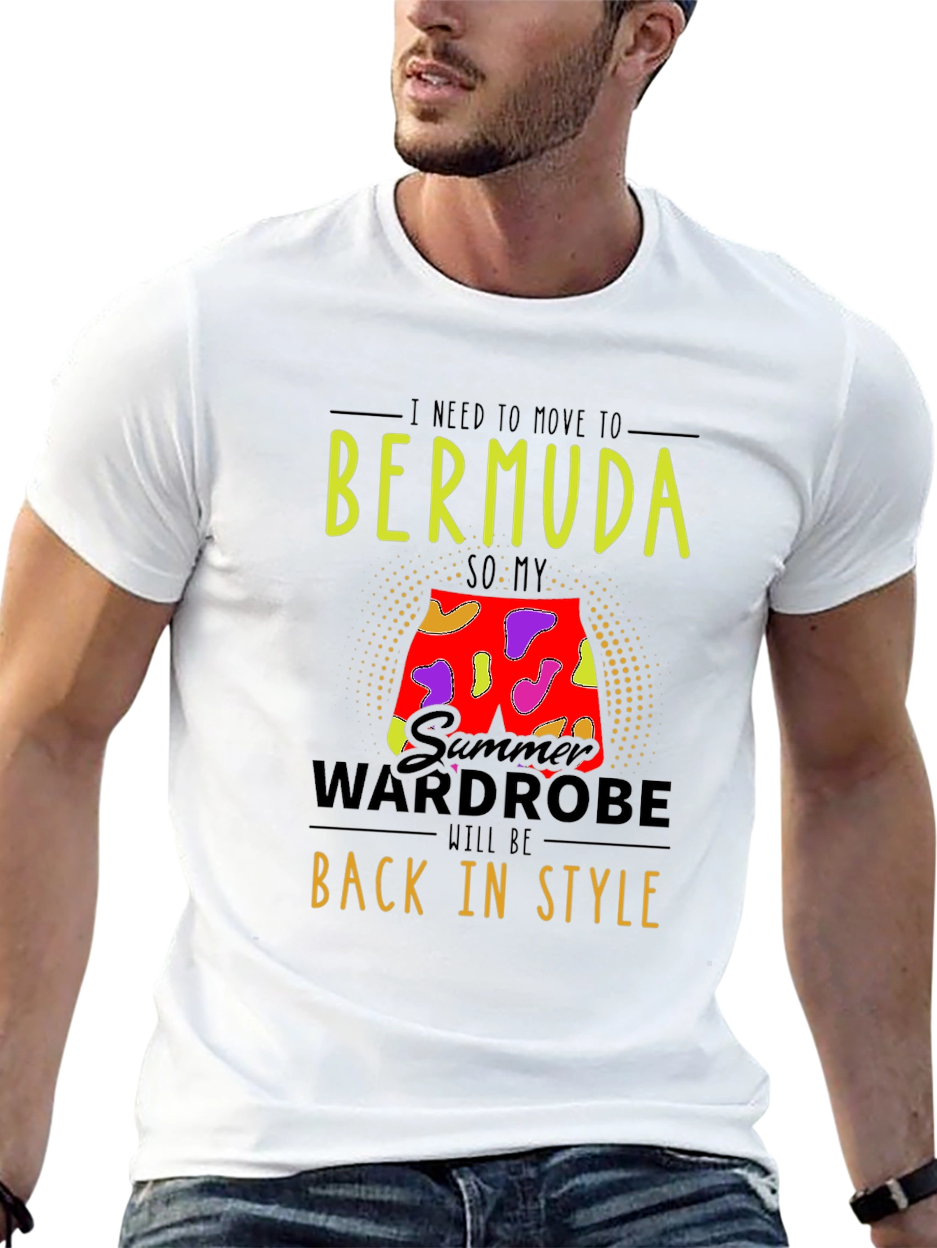 Bermuda Summer Wardrobe Mens T-Shirt