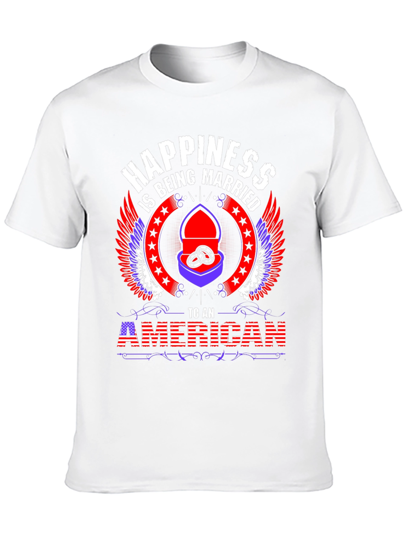 Happiness Is Being Married To An American T-Shirt